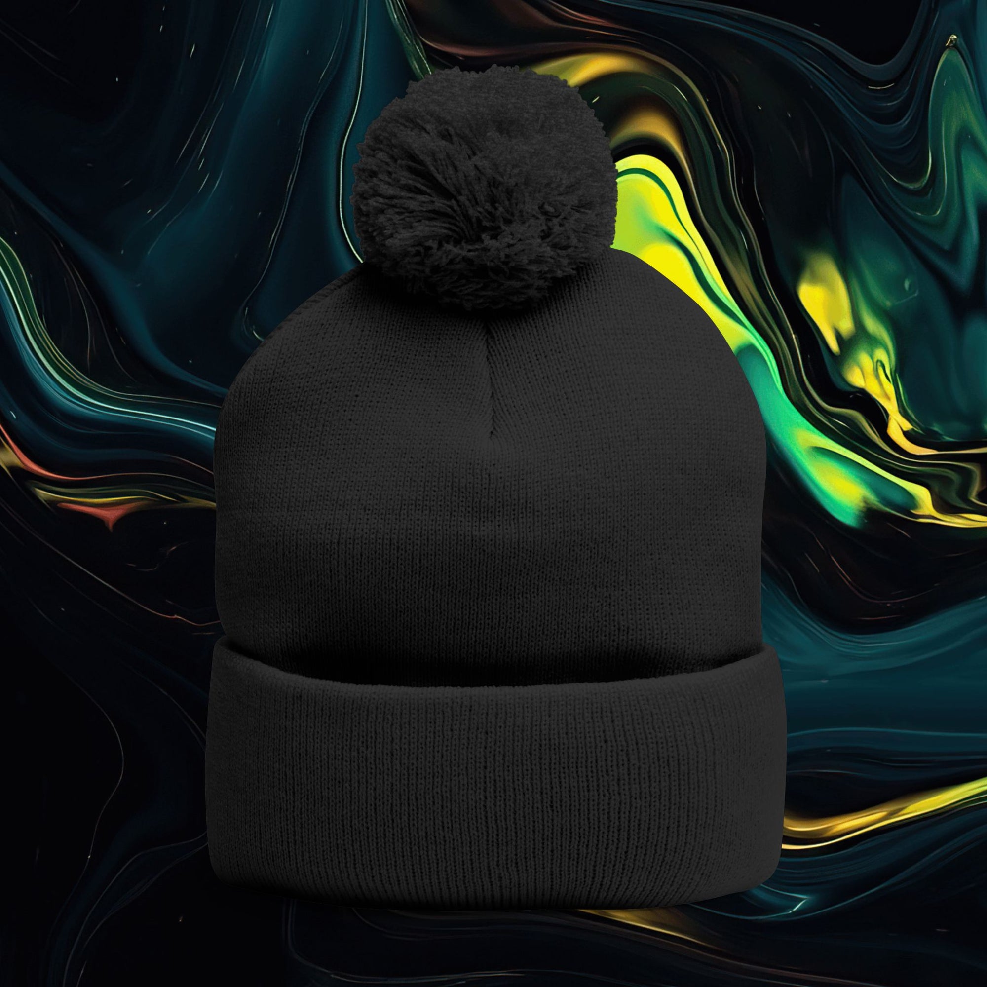 Rated R | Pom-Pom Knit Cap (Embroidery)