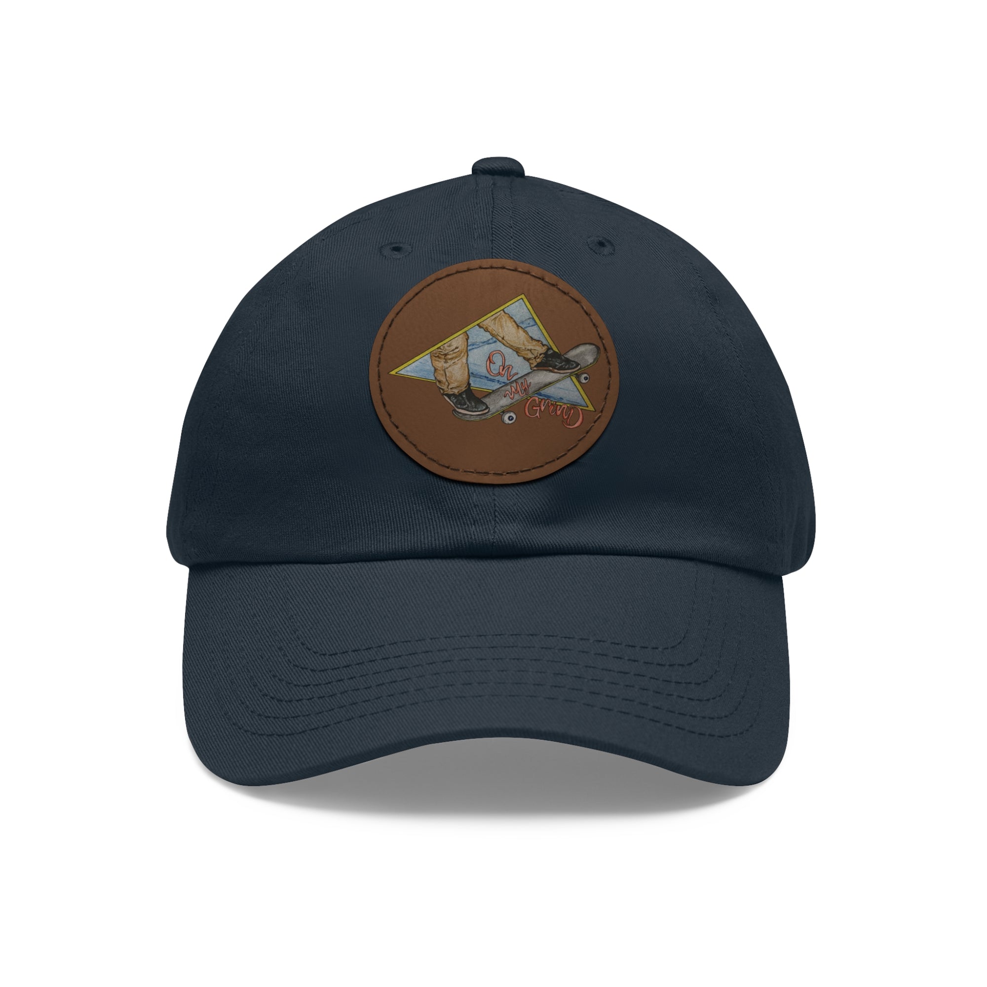 On My Grind | Dad Hat with Leather Patch