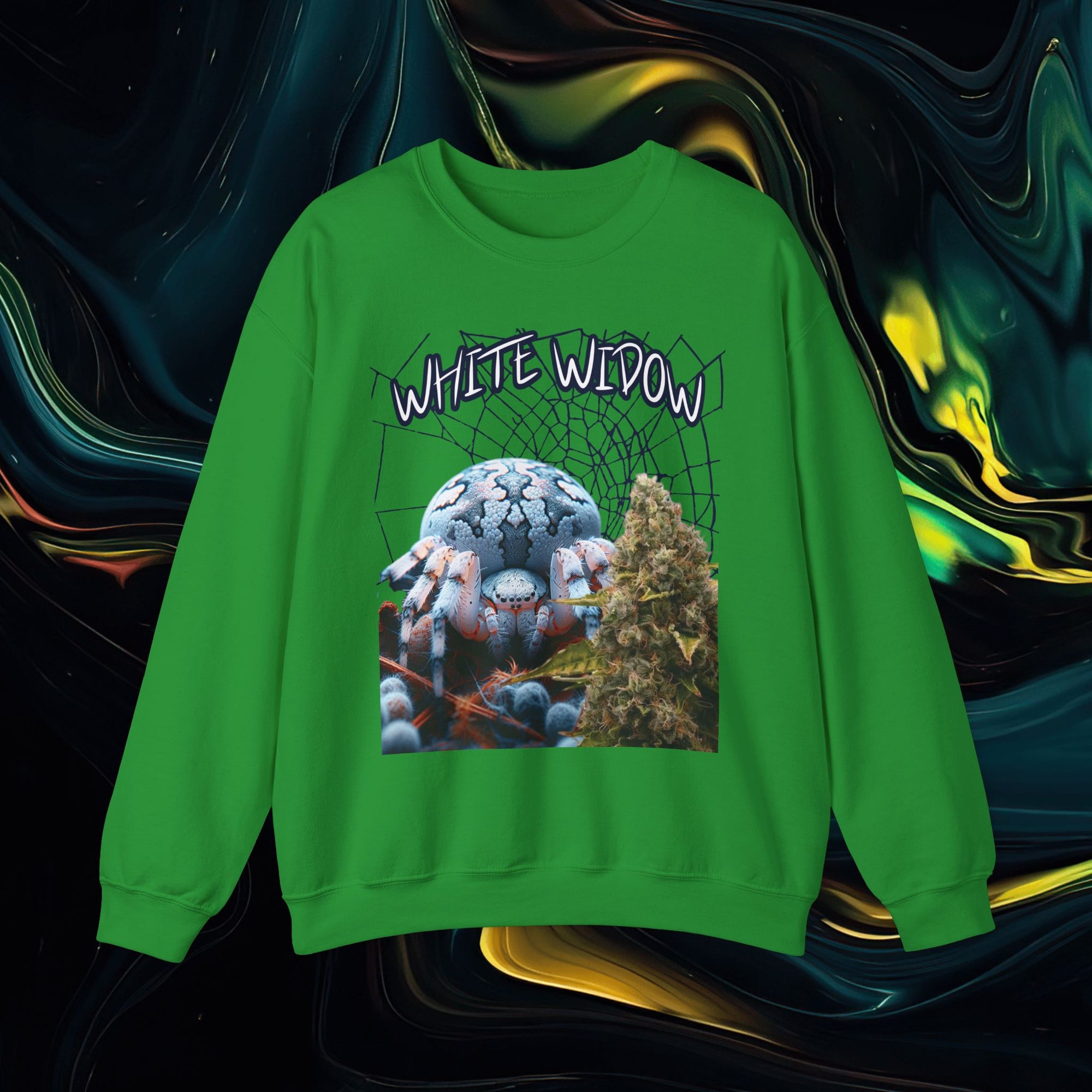 White Widow | Gildan 18000 | Unisex Heavy Blend™ Crewneck Sweatshirt