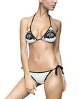 $ | Sleek Black & White Women's Bikini – Perfect for Summer Beach Days & Pool Parties