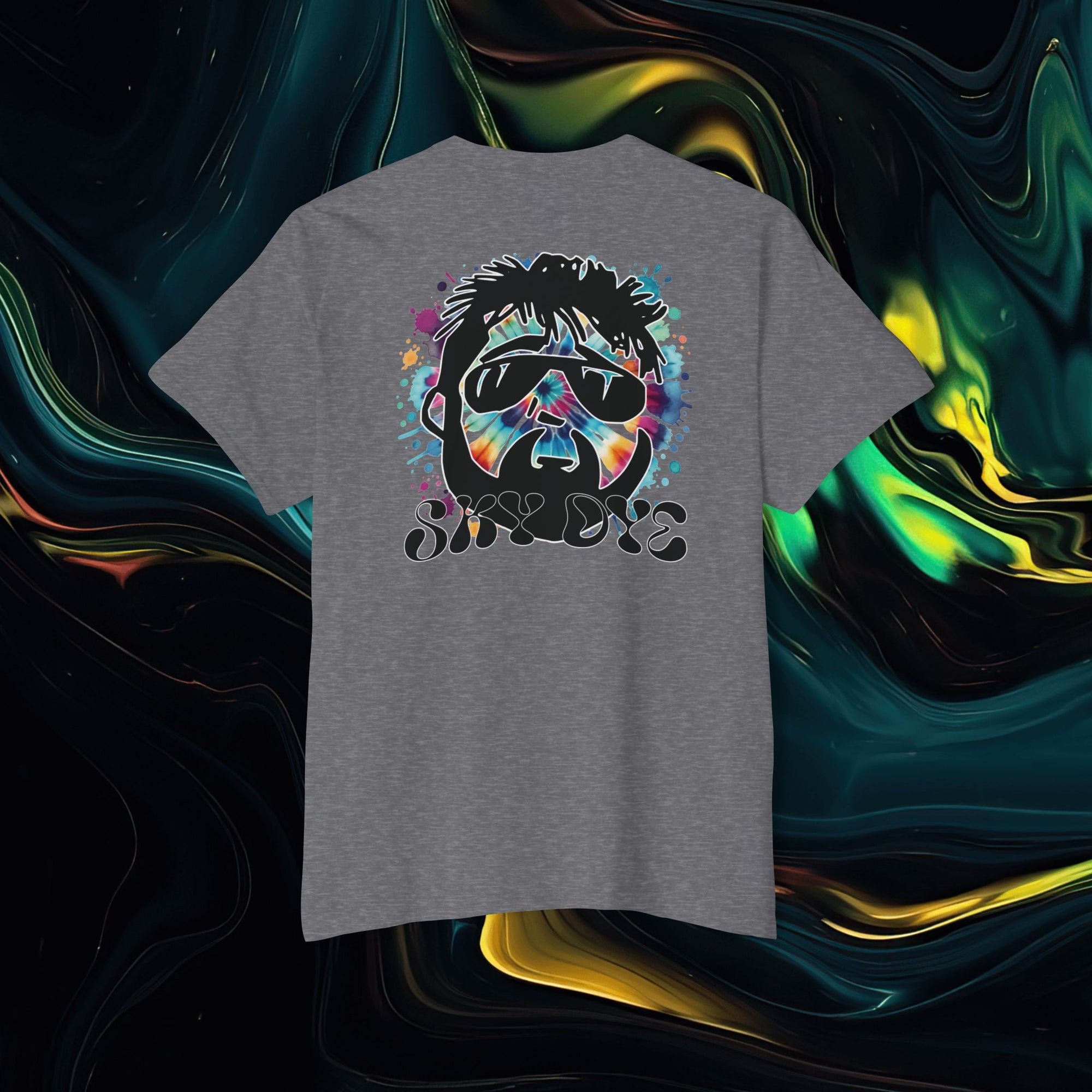 Sky Dye | Pocket Tee - Unisex Heavy Cotton Shirt for Casual Vibes