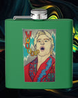 Wooo | Stainless Steel Flask - 6oz Hip Flask for Parties & Celebrations