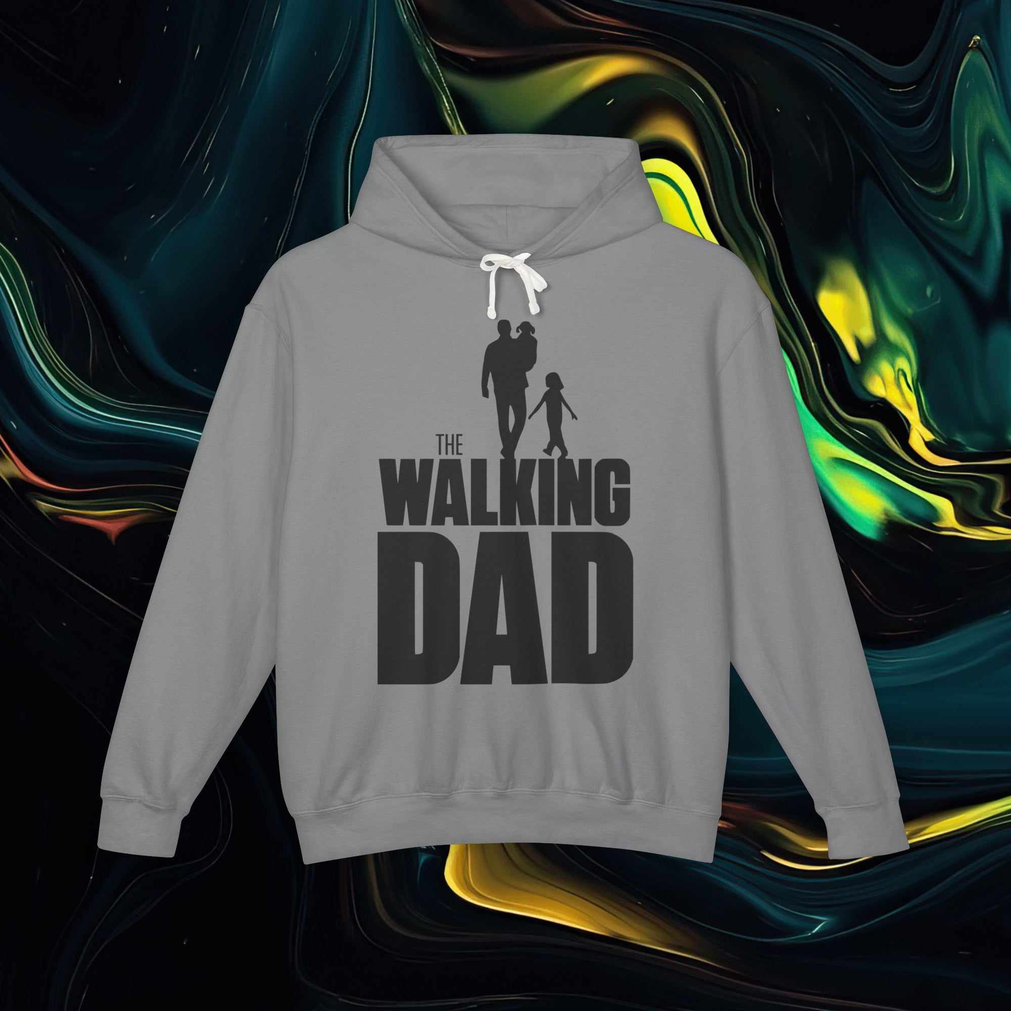 The Walking Dad | Comfort Colors 1467 | Unisex Lightweight Hooded Sweatshirt