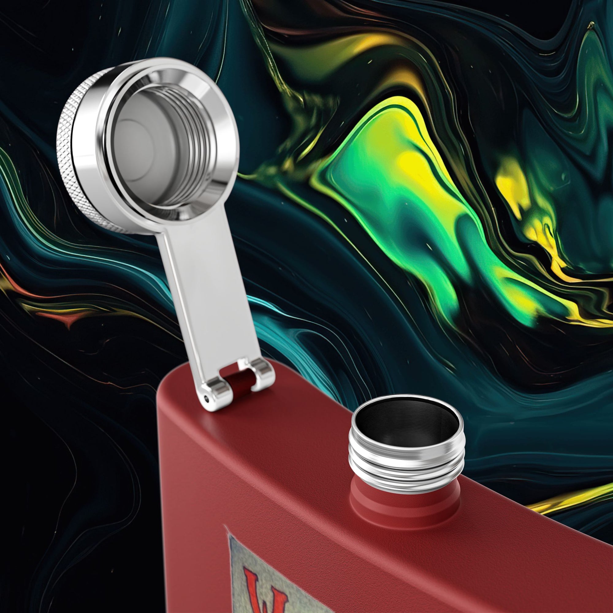 Wooo | Stainless Steel Flask - 6oz Hip Flask for Parties &amp; Celebrations