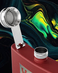 Wooo | Stainless Steel Flask - 6oz Hip Flask for Parties & Celebrations