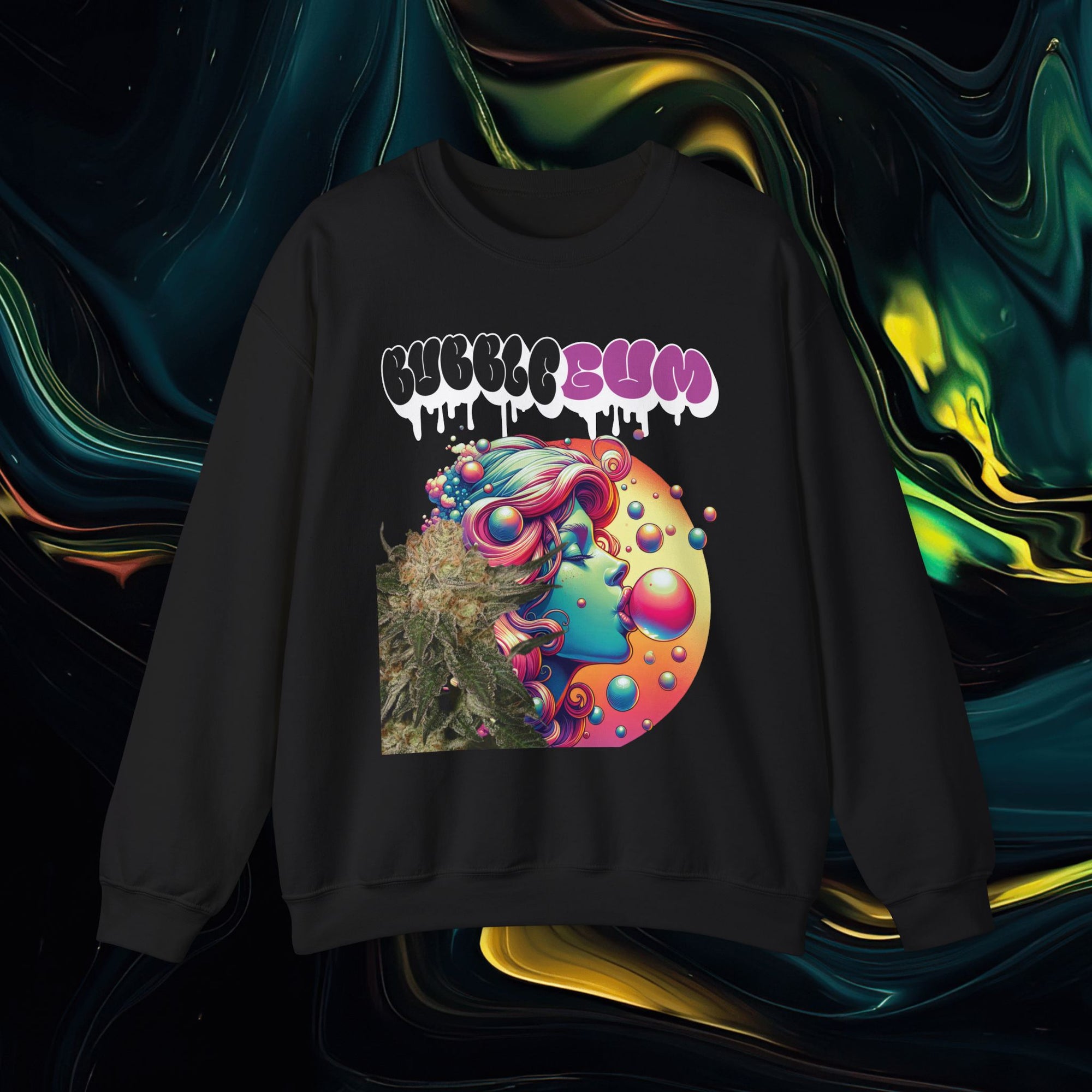 Bubble Gum | Gildan 18000 | Unisex Heavy Blend™ Crewneck Sweatshirt