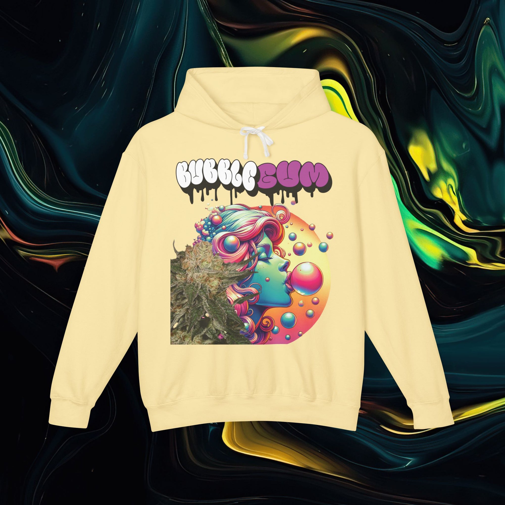 Bubble Gum | Comfort Colors 1467 | Unisex Lightweight Hooded Sweatshirt