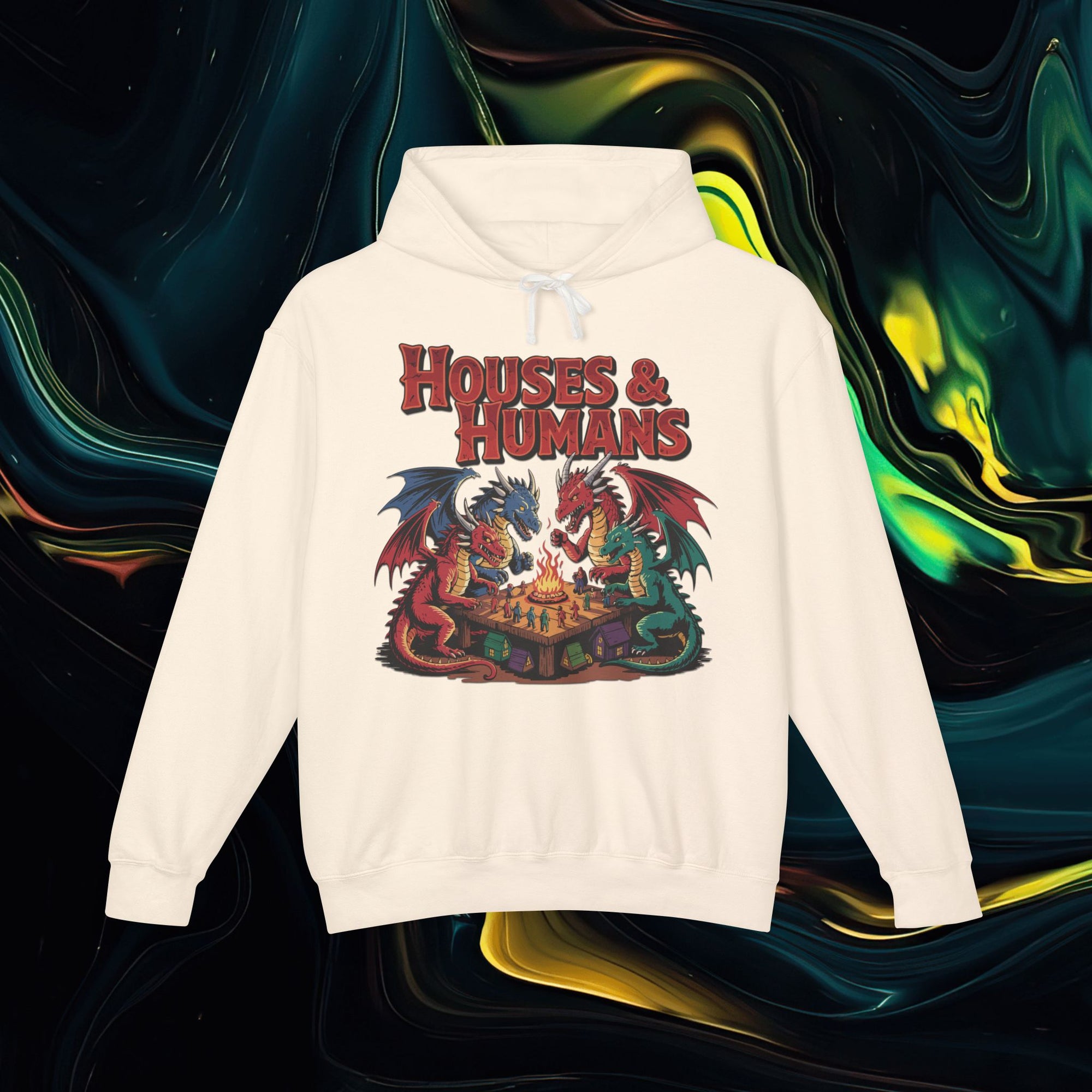 Houses &amp; Humans | Comfort Colors 1467 | Unisex Lightweight Hooded Sweatshirt
