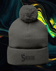 Southside | Pom-Pom Knit Cap (Embroidery)