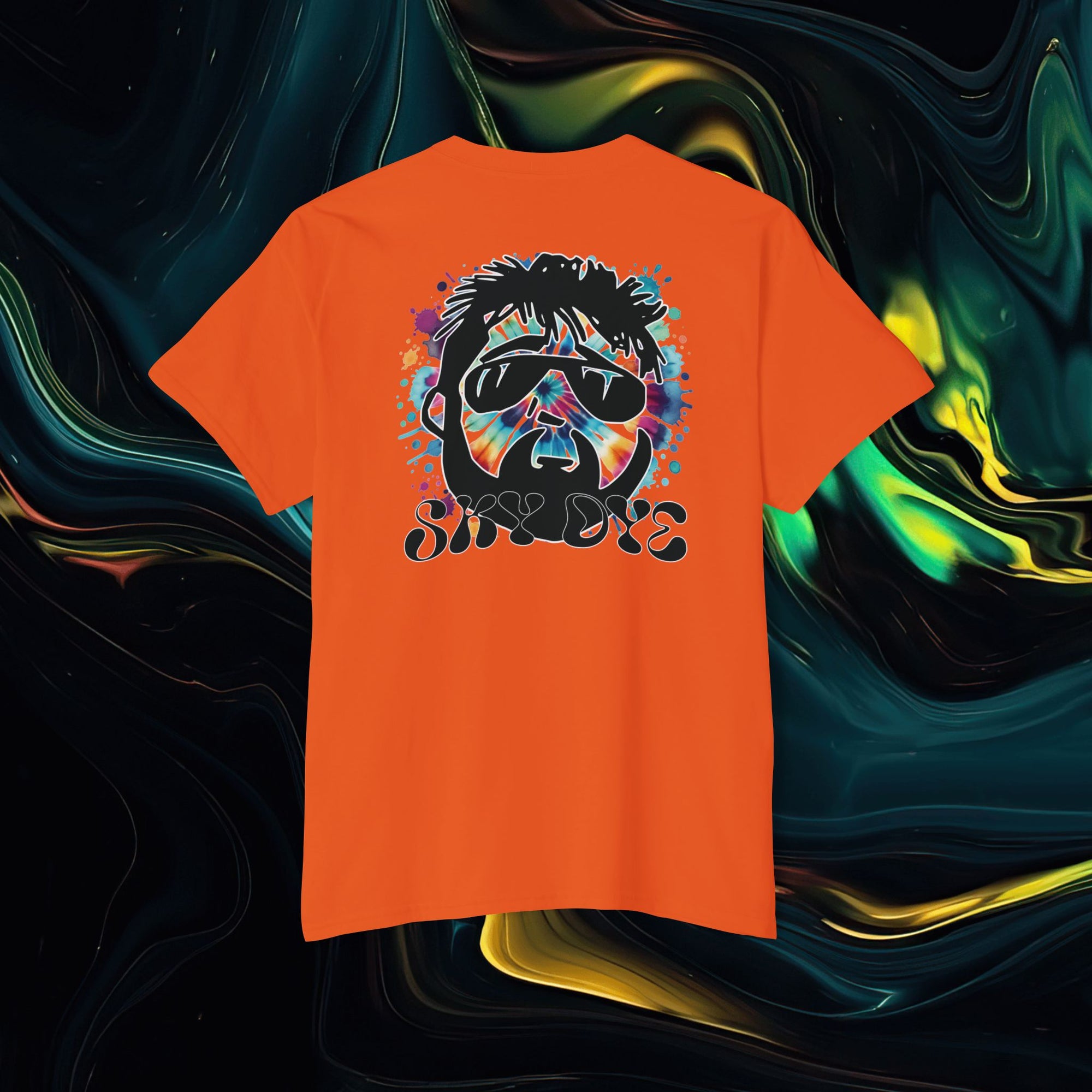 Sky Dye | Pocket Tee - Unisex Heavy Cotton Shirt for Casual Vibes