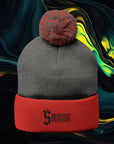 Southside | Pom-Pom Knit Cap (Embroidery)