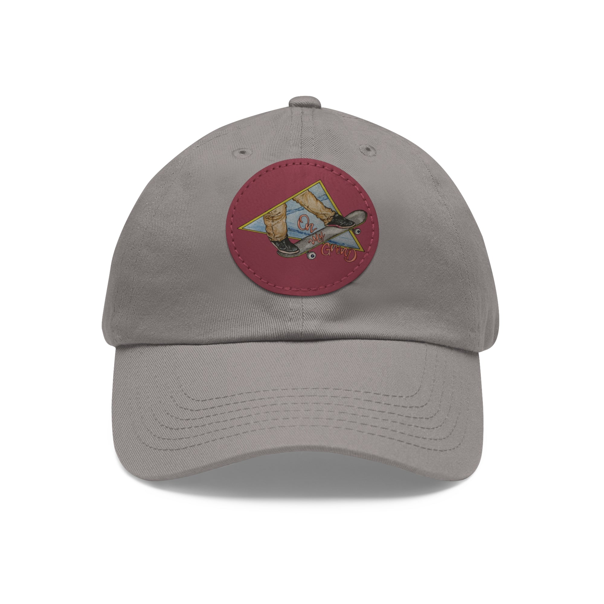 On My Grind | Dad Hat with Leather Patch