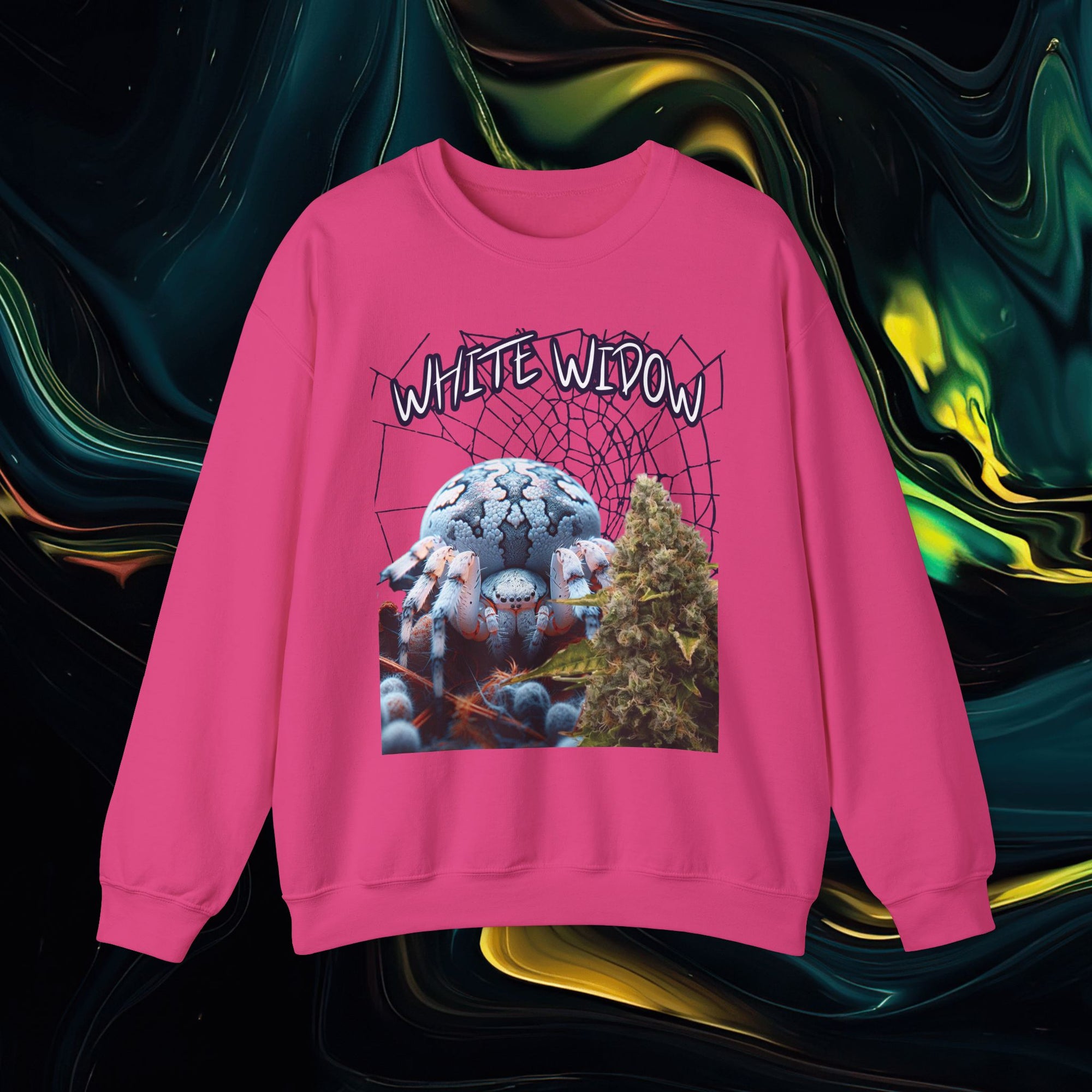 White Widow | Gildan 18000 | Unisex Heavy Blend™ Crewneck Sweatshirt