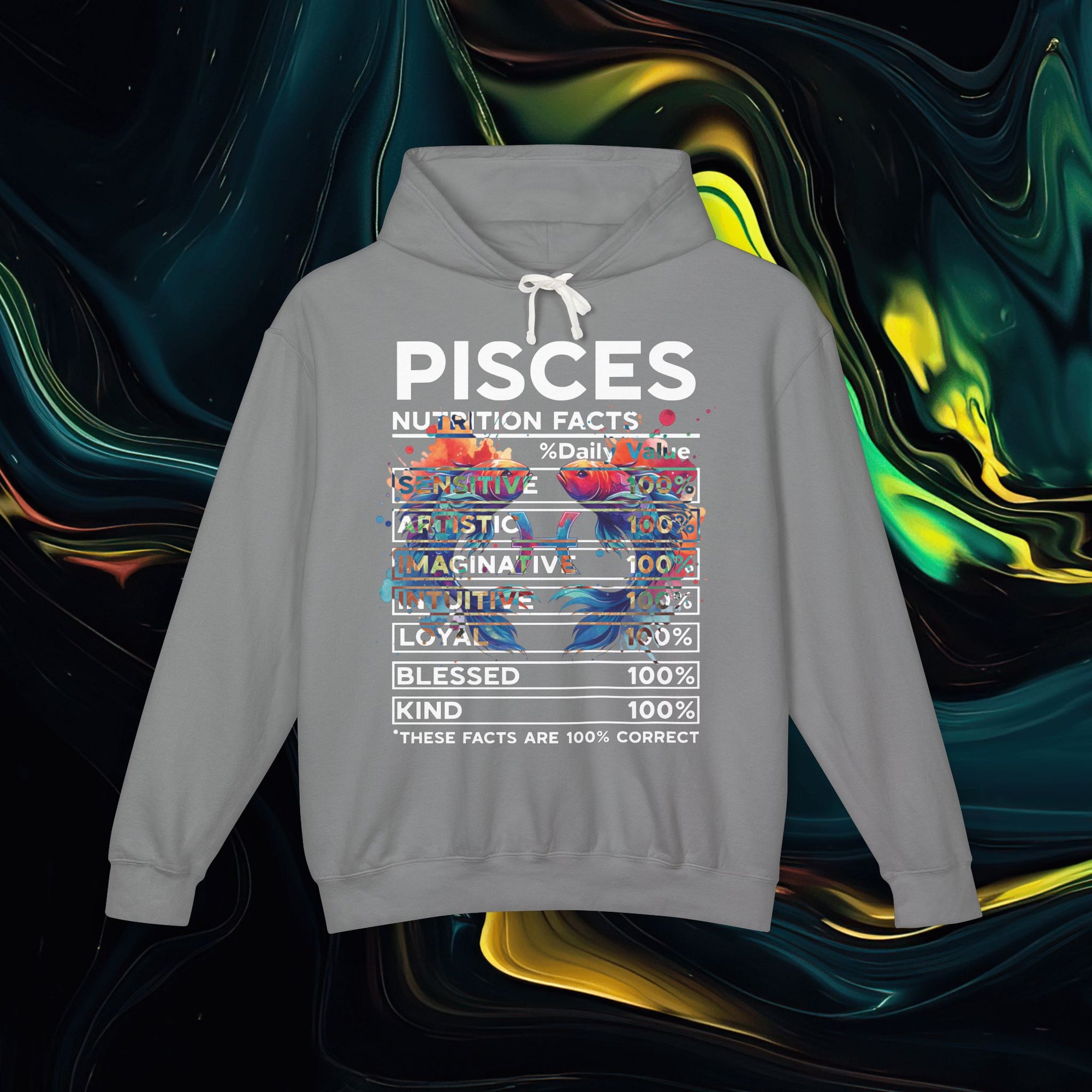 Pisces | Comfort Colors 1467 | Unisex Lightweight Hooded Sweatshirt