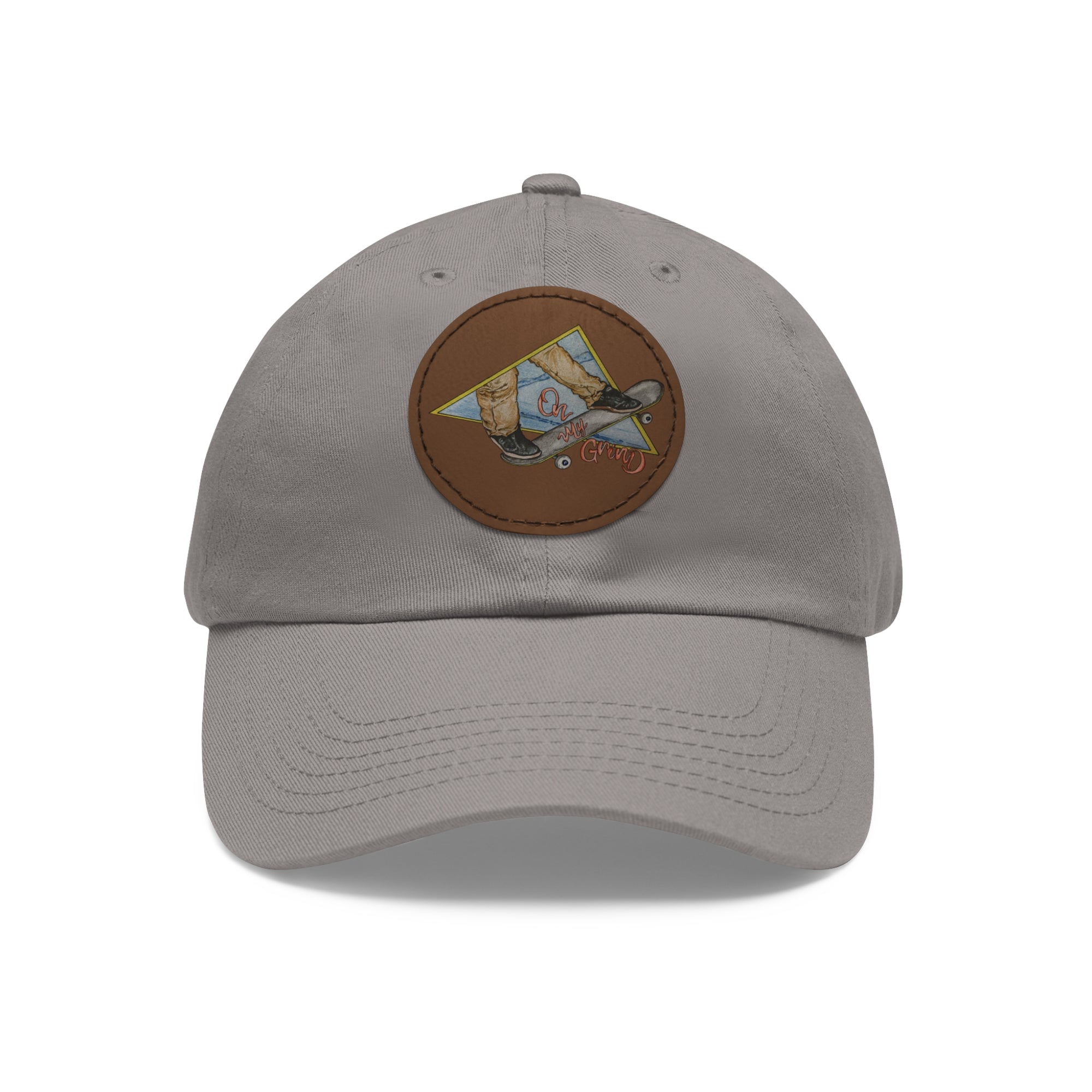 On My Grind | Dad Hat with Leather Patch