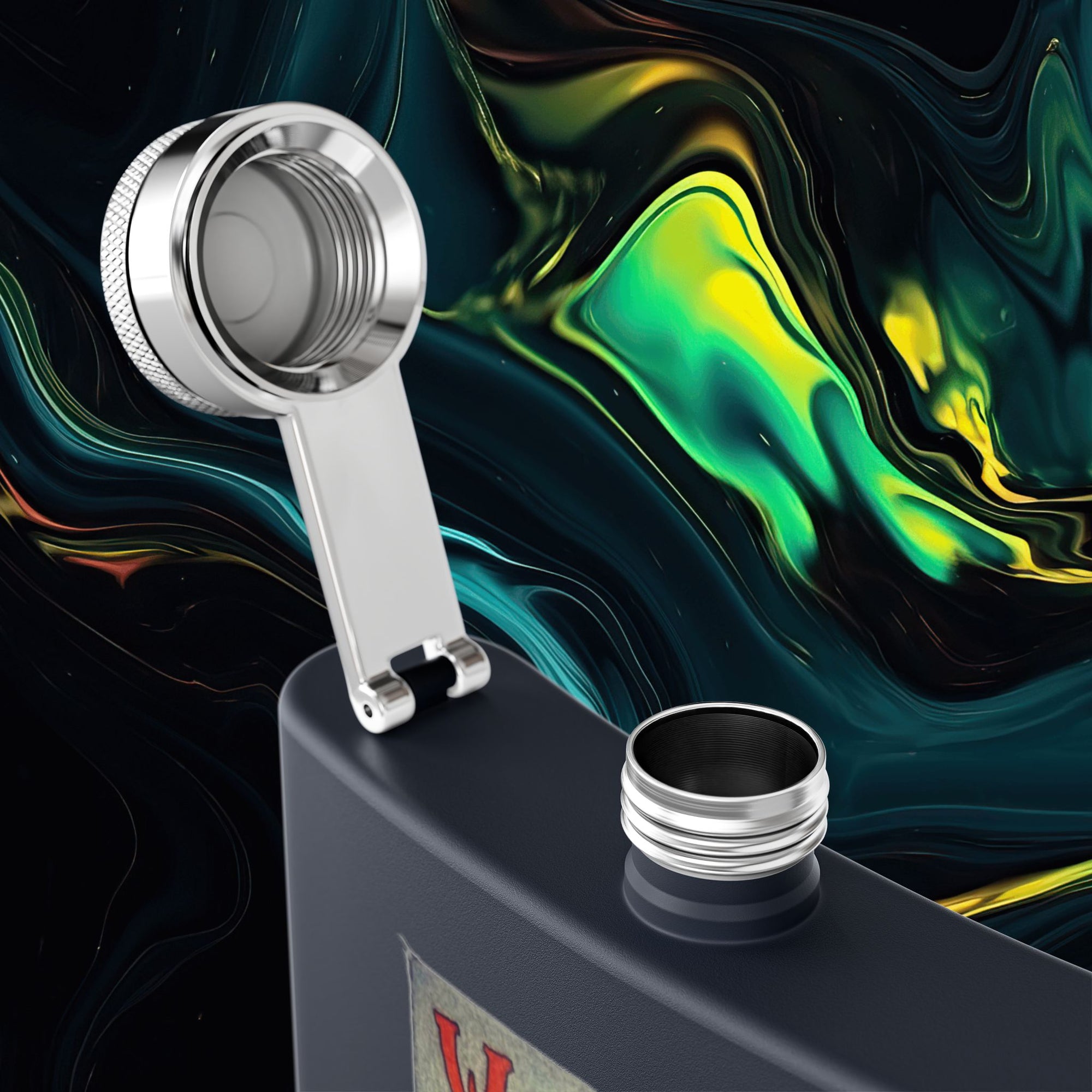 Wooo | Stainless Steel Flask - 6oz Hip Flask for Parties &amp; Celebrations