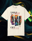 Smile Now Cry Later | Comfort Colors C1717 | Unisex Garment-Dyed T-shirt