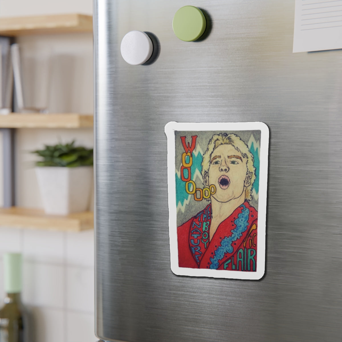 Wooo |  Die-Cut Magnet | Perfect for Wrestling Fans &amp; Collectors