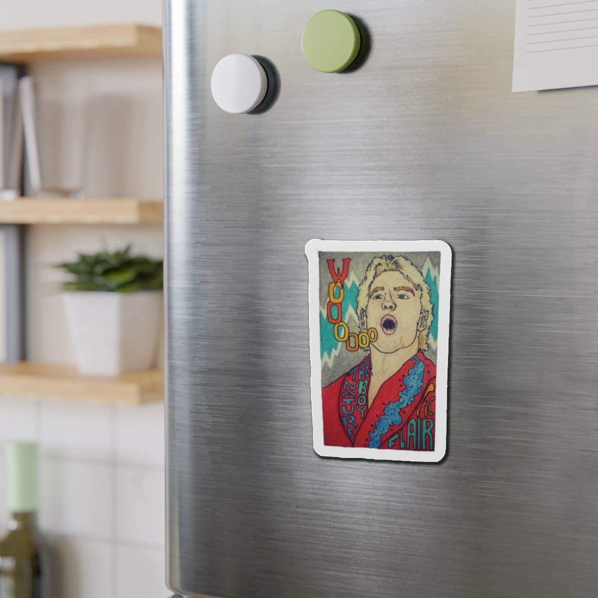 Wooo |  Die-Cut Magnet | Perfect for Wrestling Fans &amp; Collectors