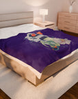 Beautifully Dead | Cozy Velveteen Throw for Home Decor