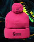 Southside | Pom-Pom Knit Cap (Embroidery)