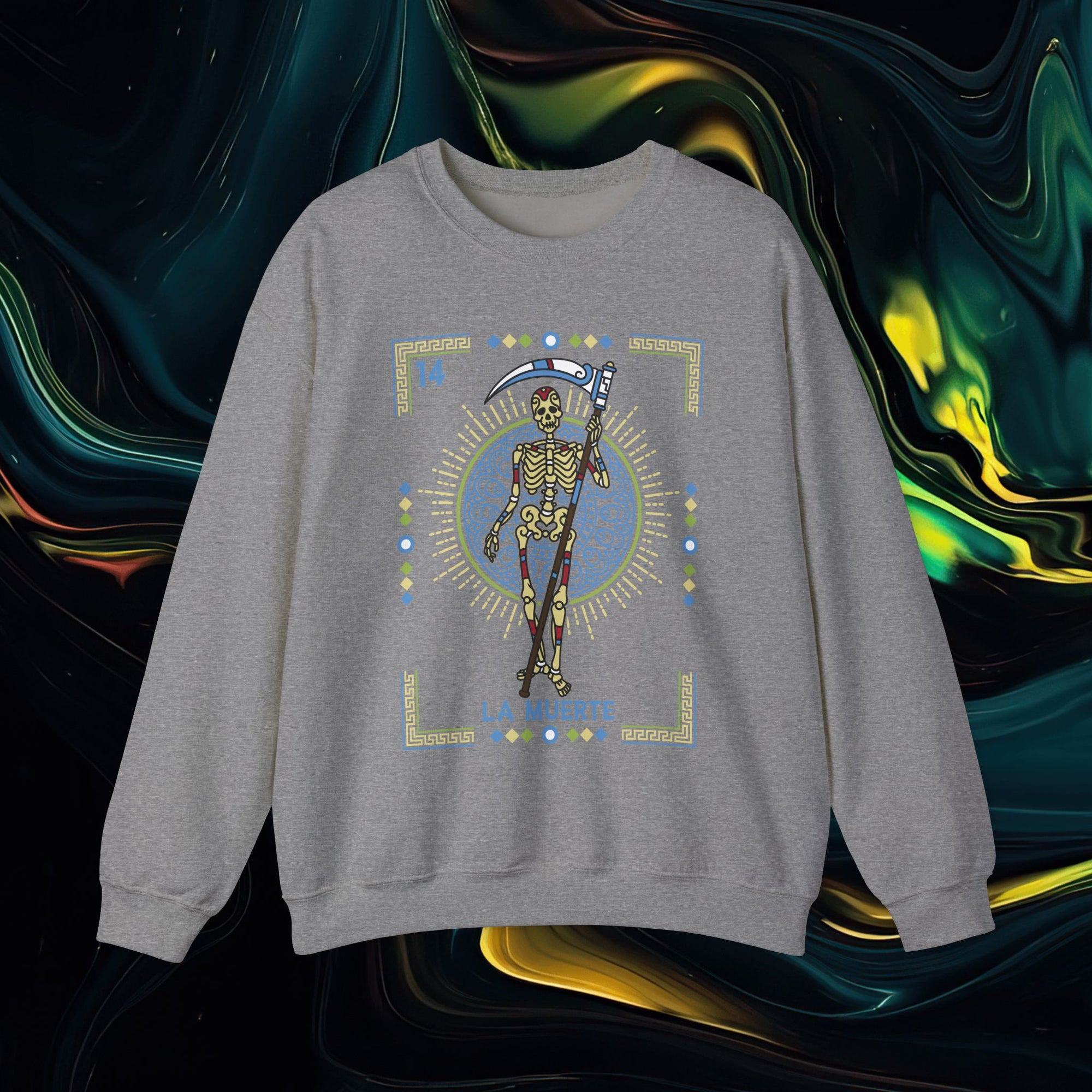 Muerte | Gildan 18000 | Unisex Heavy Blend™ Crewneck Sweatshirt