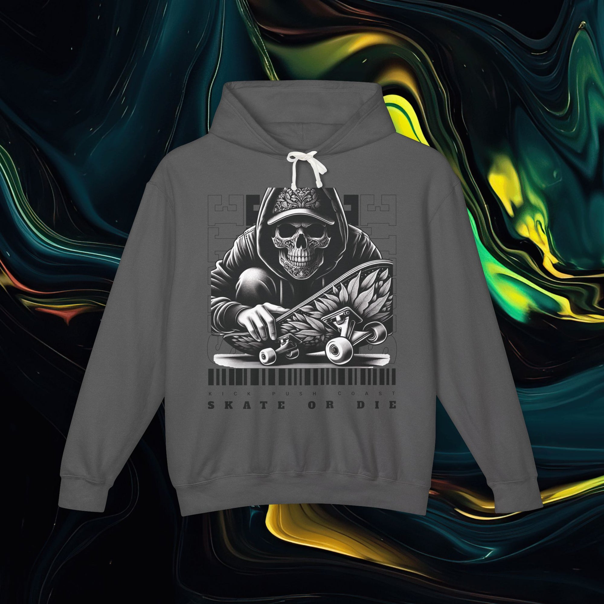 Skate or Die | Comfort Colors 1467 | Unisex Lightweight Hooded Sweatshirt