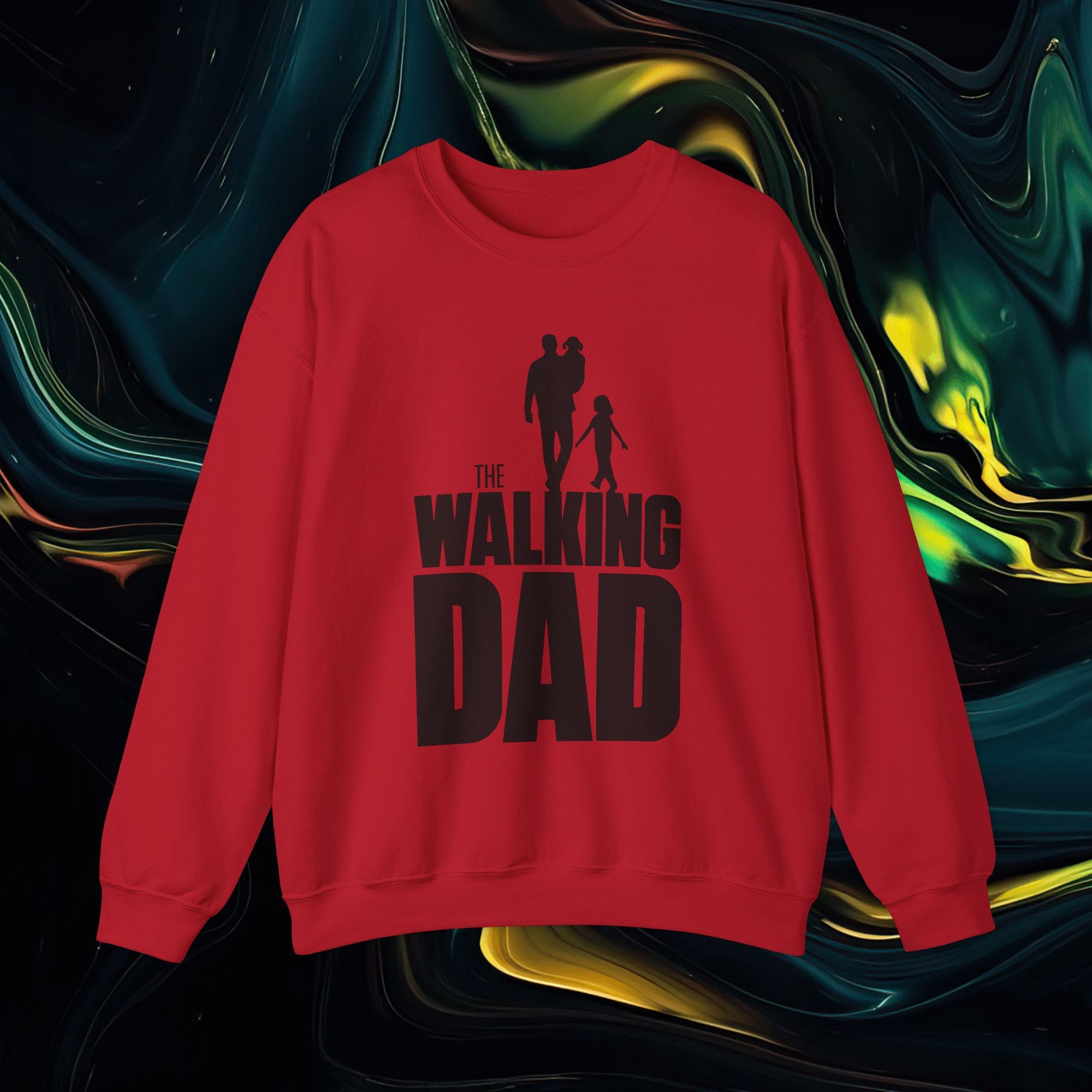 The Walking Dad | Gildan 18000 | Unisex Heavy Blend™ Crewneck Sweatshirt