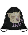 Hybrid | Stylish Black Drawstring Bag - Quality Goods Since 2024