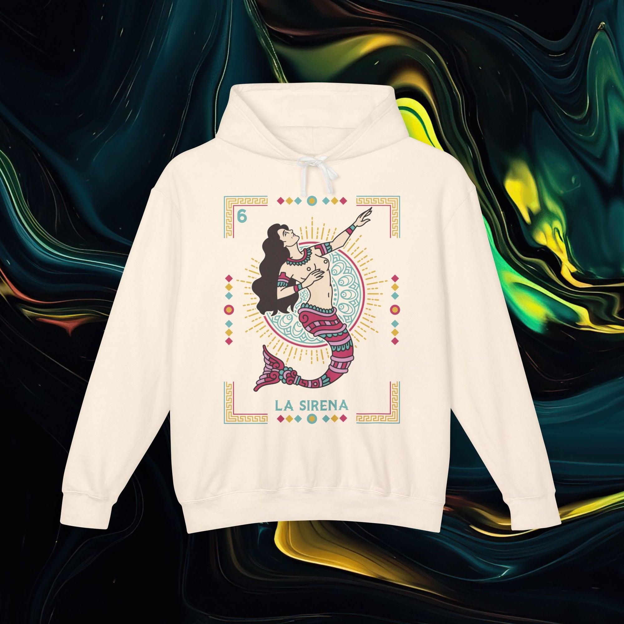 Sirena | Comfort Colors 1467 | Unisex Lightweight Hooded Sweatshirt