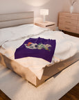 Beautifully Dead | Cozy Velveteen Throw for Home Decor