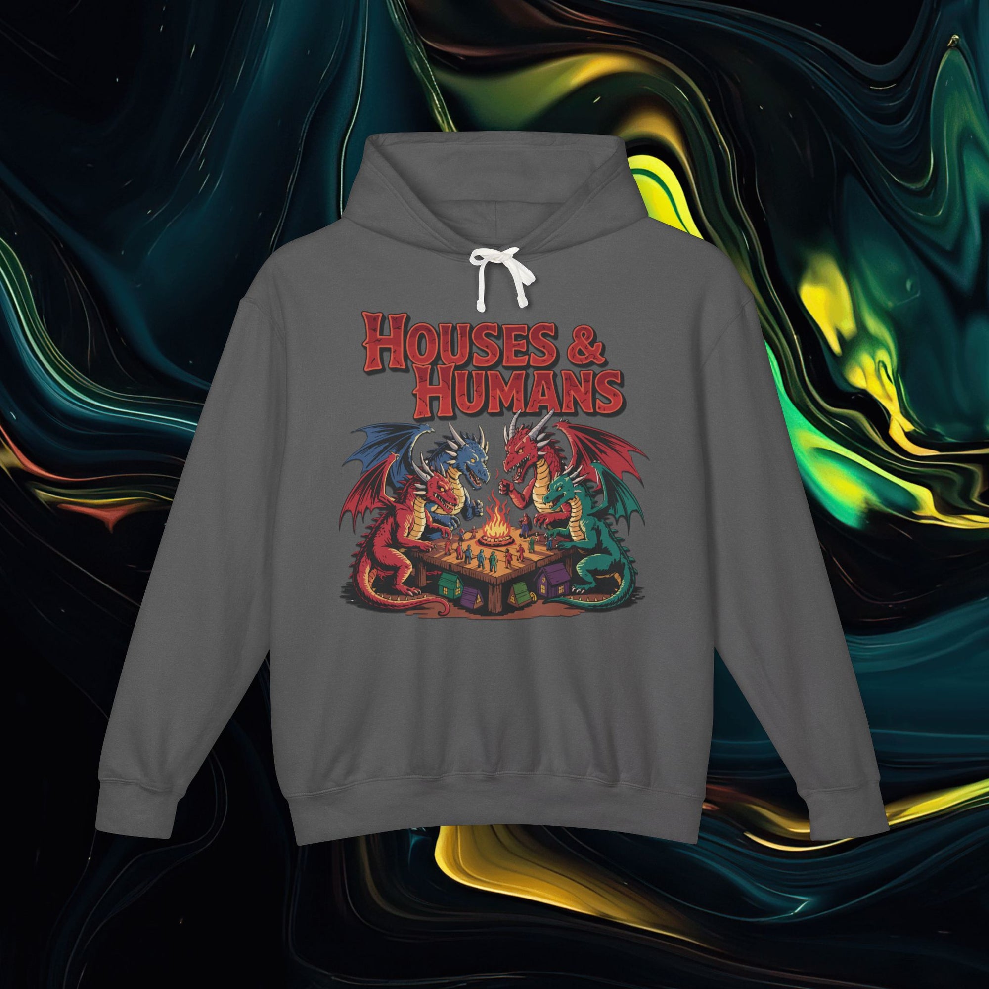 Houses &amp; Humans | Comfort Colors 1467 | Unisex Lightweight Hooded Sweatshirt