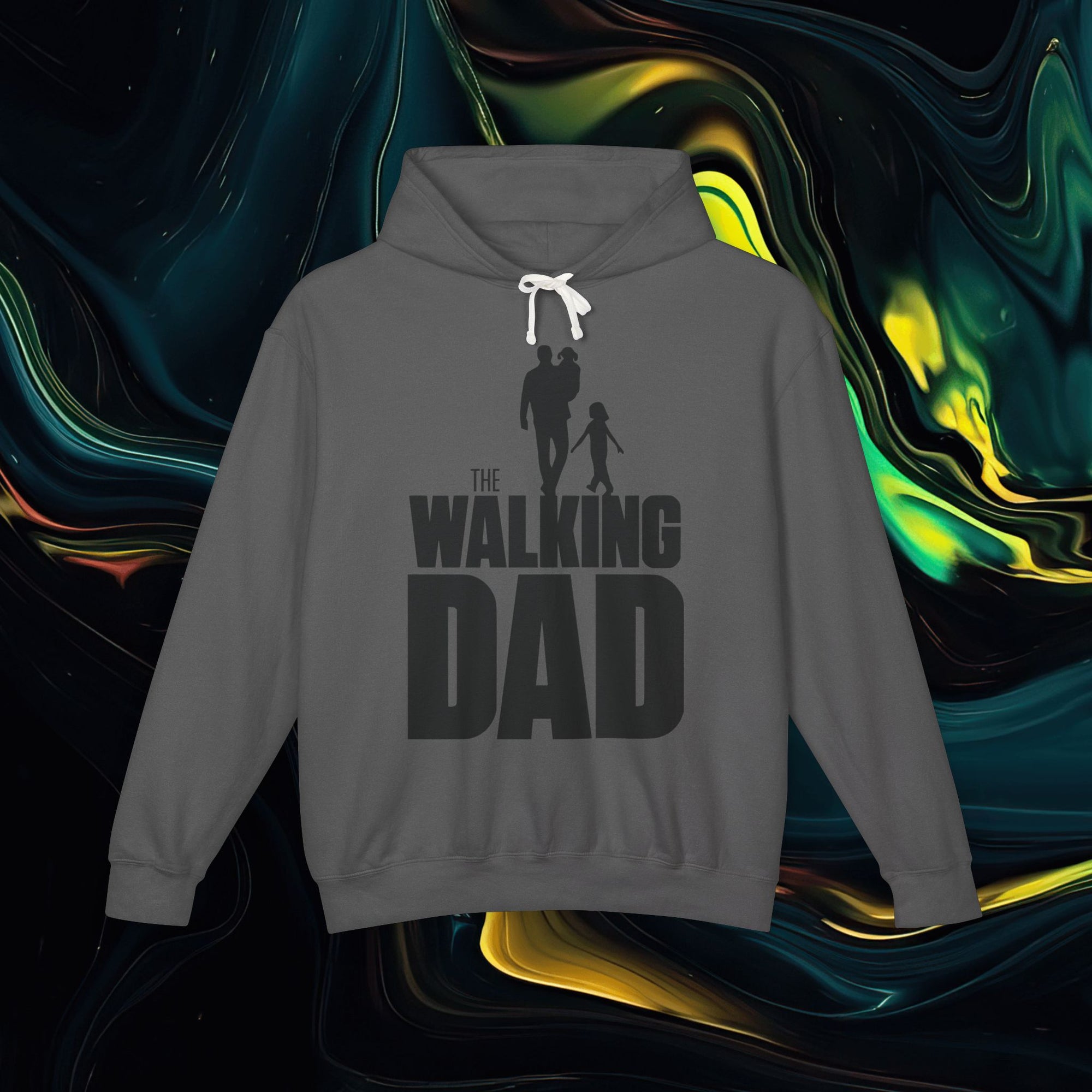 The Walking Dad | Comfort Colors 1467 | Unisex Lightweight Hooded Sweatshirt