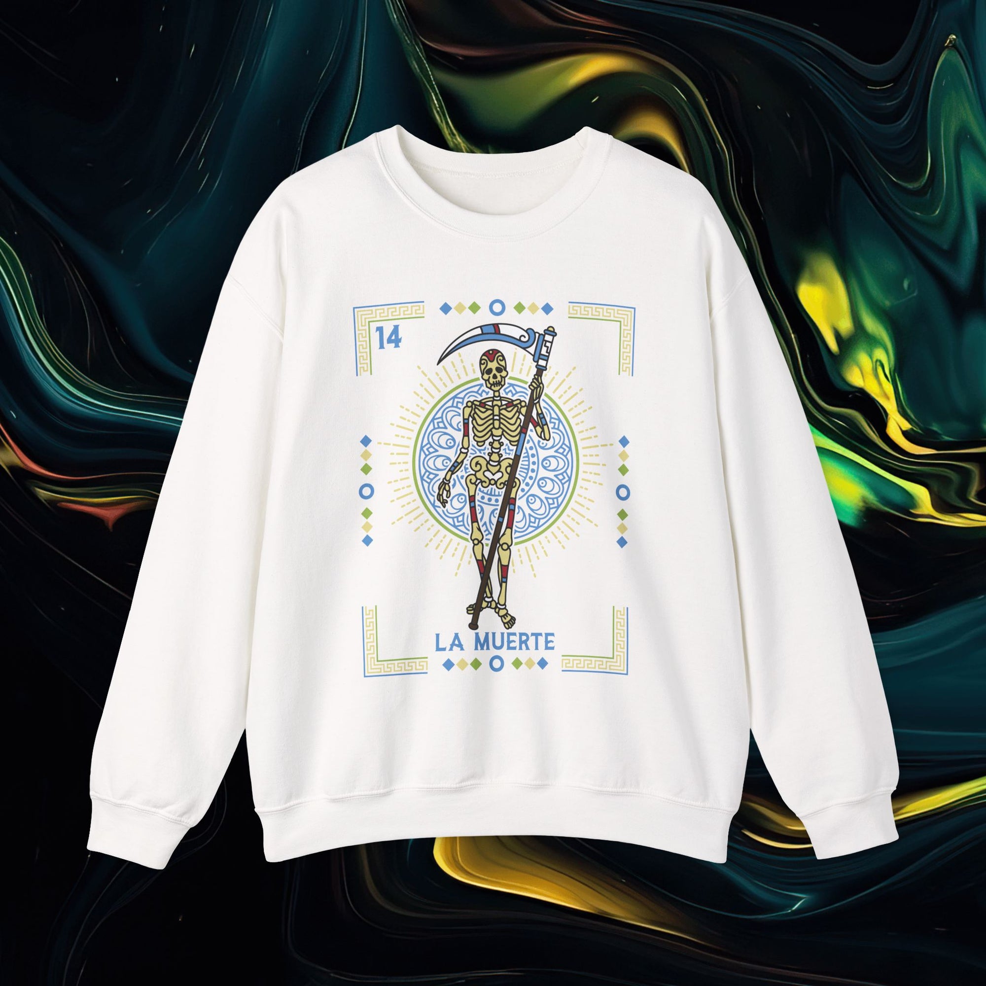 Muerte | Gildan 18000 | Unisex Heavy Blend™ Crewneck Sweatshirt