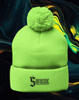 Southside | Pom-Pom Knit Cap (Embroidery)