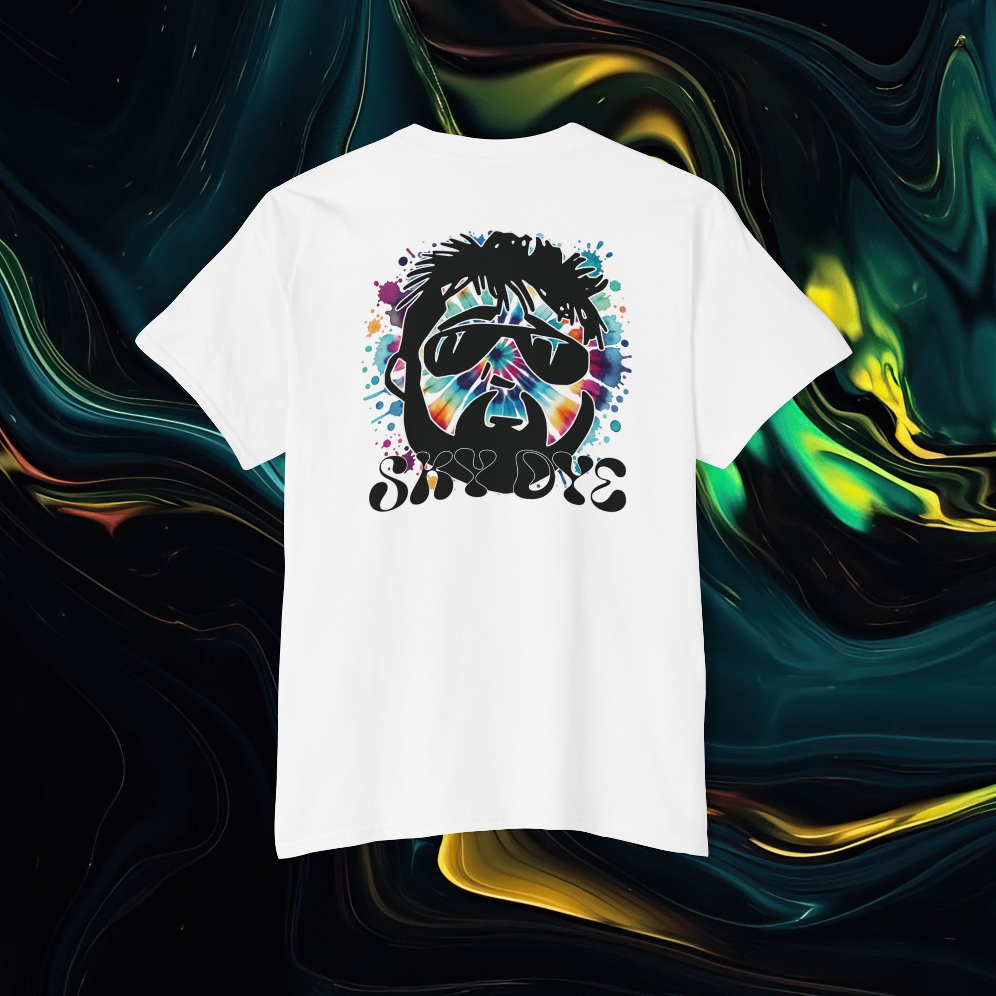Sky Dye | Pocket Tee - Unisex Heavy Cotton Shirt for Casual Vibes