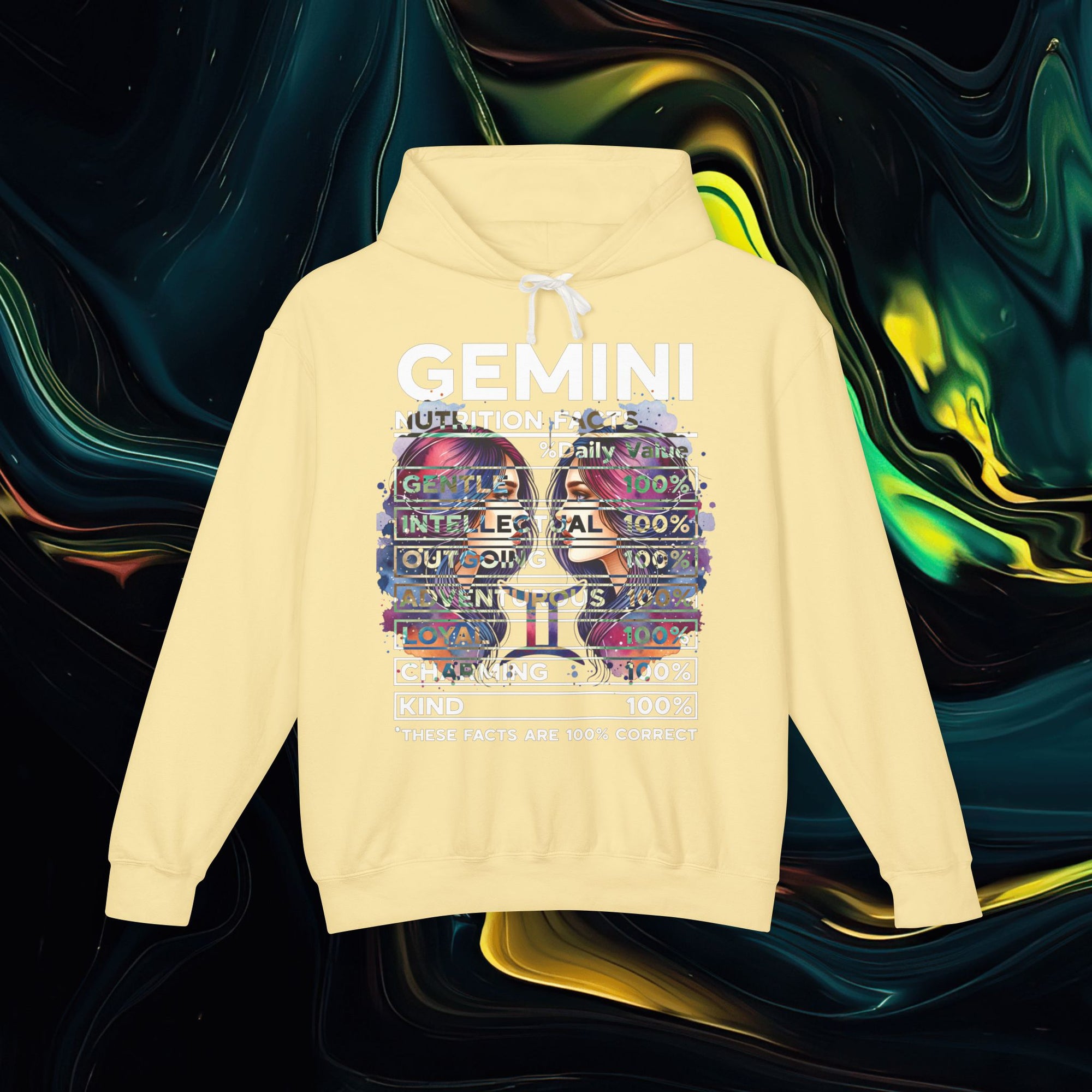 Gemini | Comfort Colors 1467 | Unisex Lightweight Hooded Sweatshirt