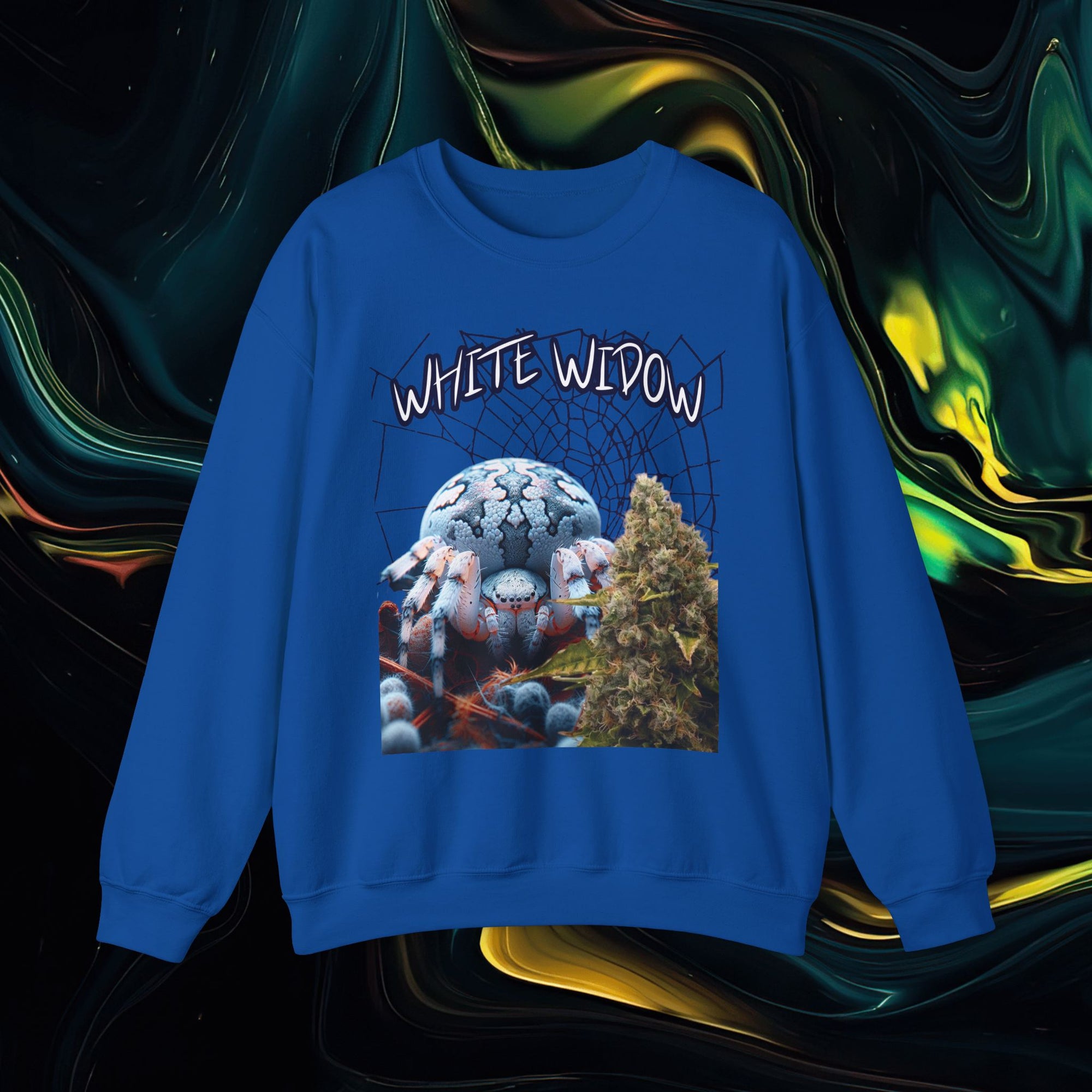 White Widow | Gildan 18000 | Unisex Heavy Blend™ Crewneck Sweatshirt