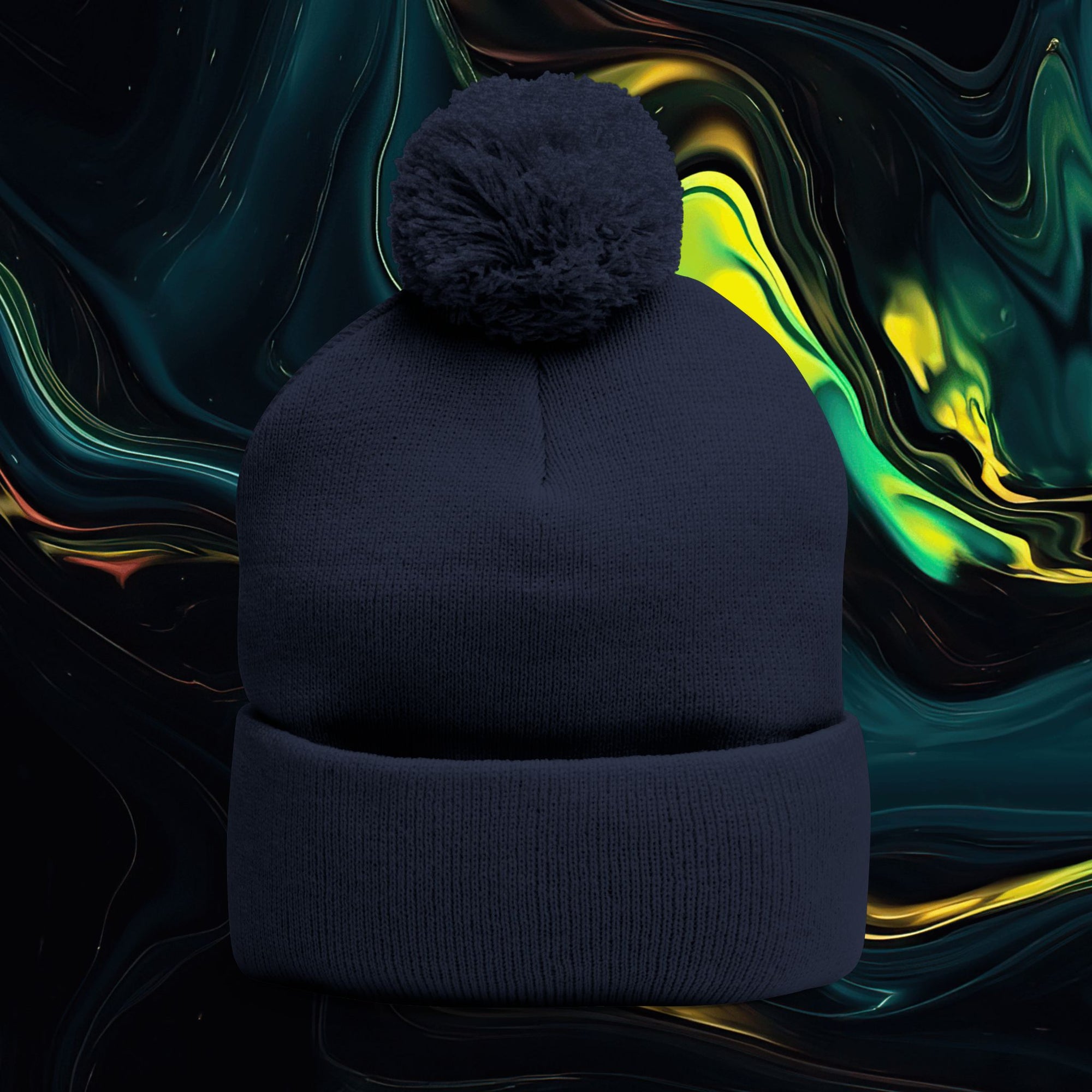 Rated R | Pom-Pom Knit Cap (Embroidery)