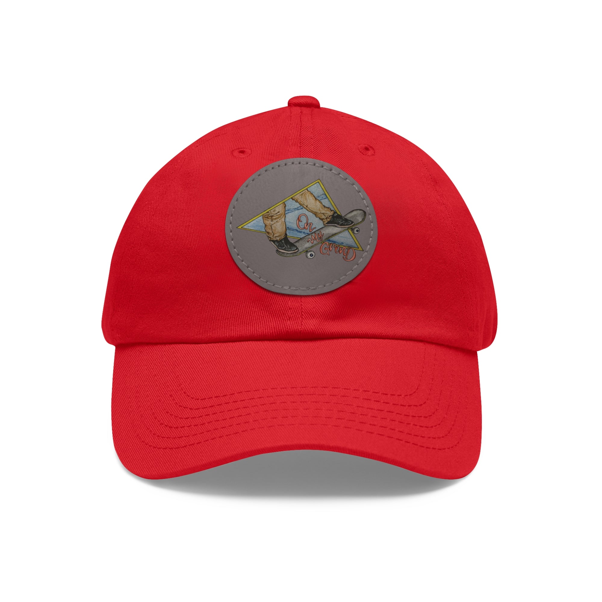 On My Grind | Dad Hat with Leather Patch