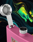 Wooo | Stainless Steel Flask - 6oz Hip Flask for Parties & Celebrations