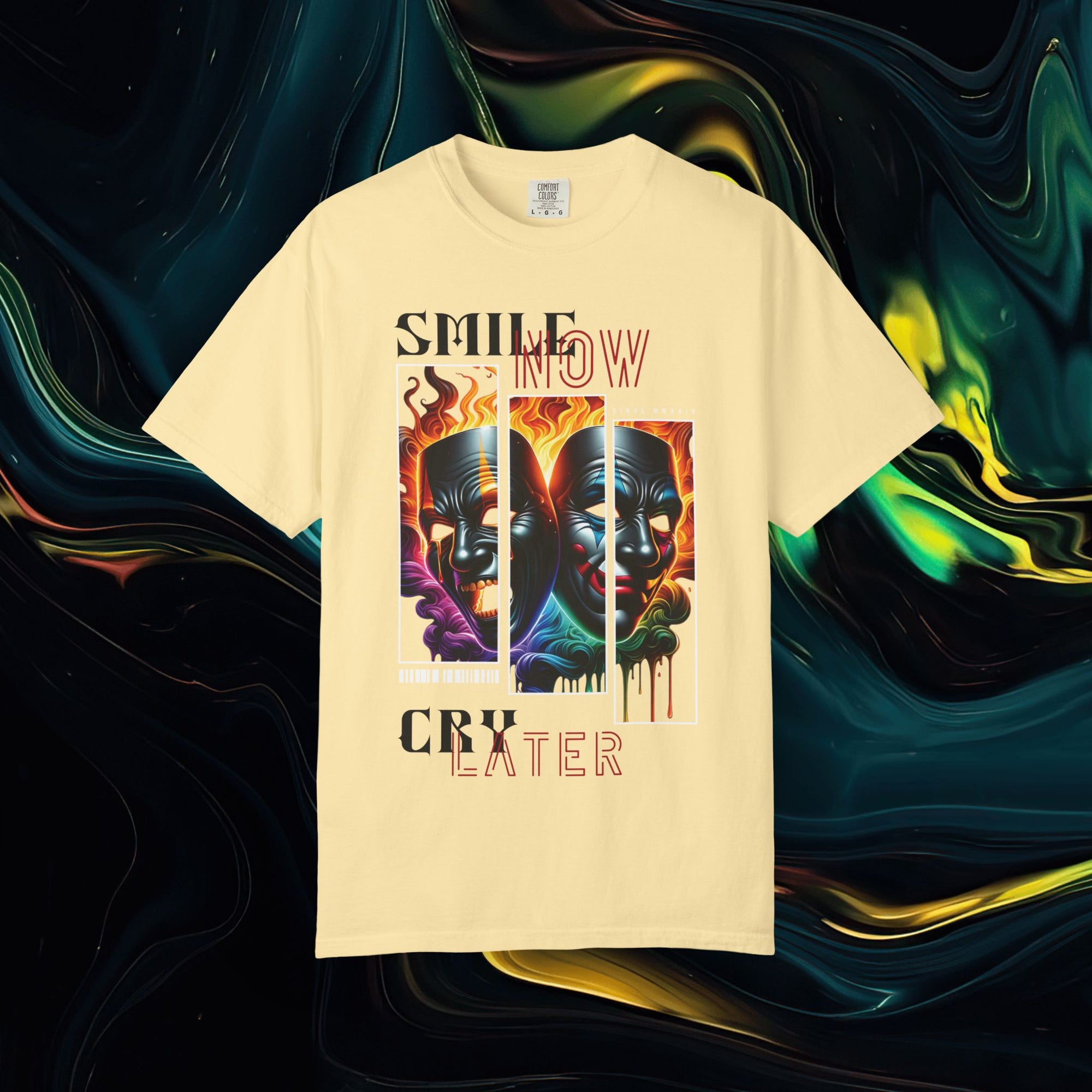 Smile Now Cry Later | Comfort Colors C1717 | Unisex Garment-Dyed T-shirt