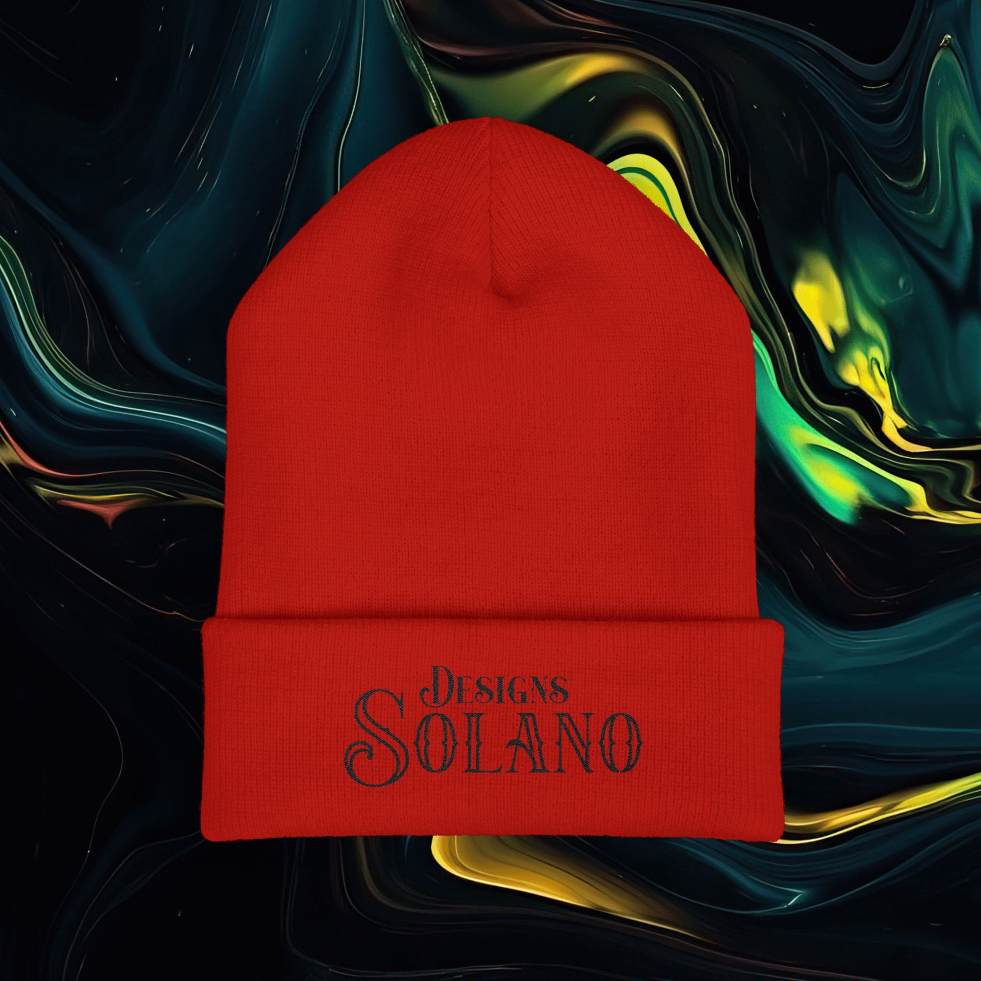 Solano Designs | Classic Embroidered Cuffed Beanie - Stylish Streetwear Accessory