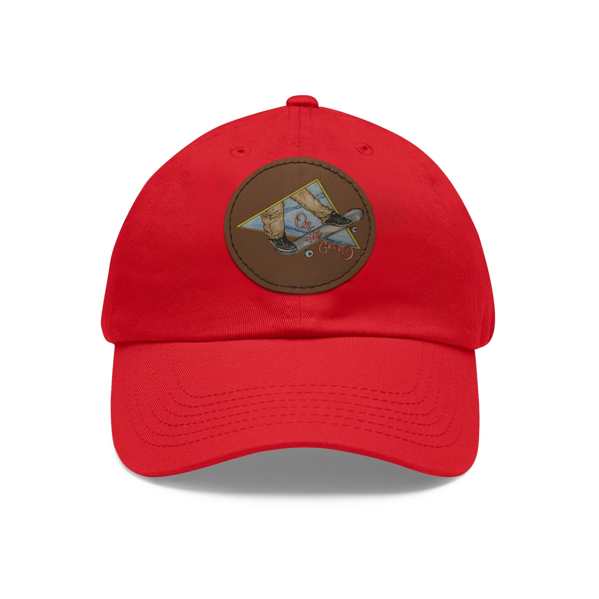 On My Grind | Dad Hat with Leather Patch