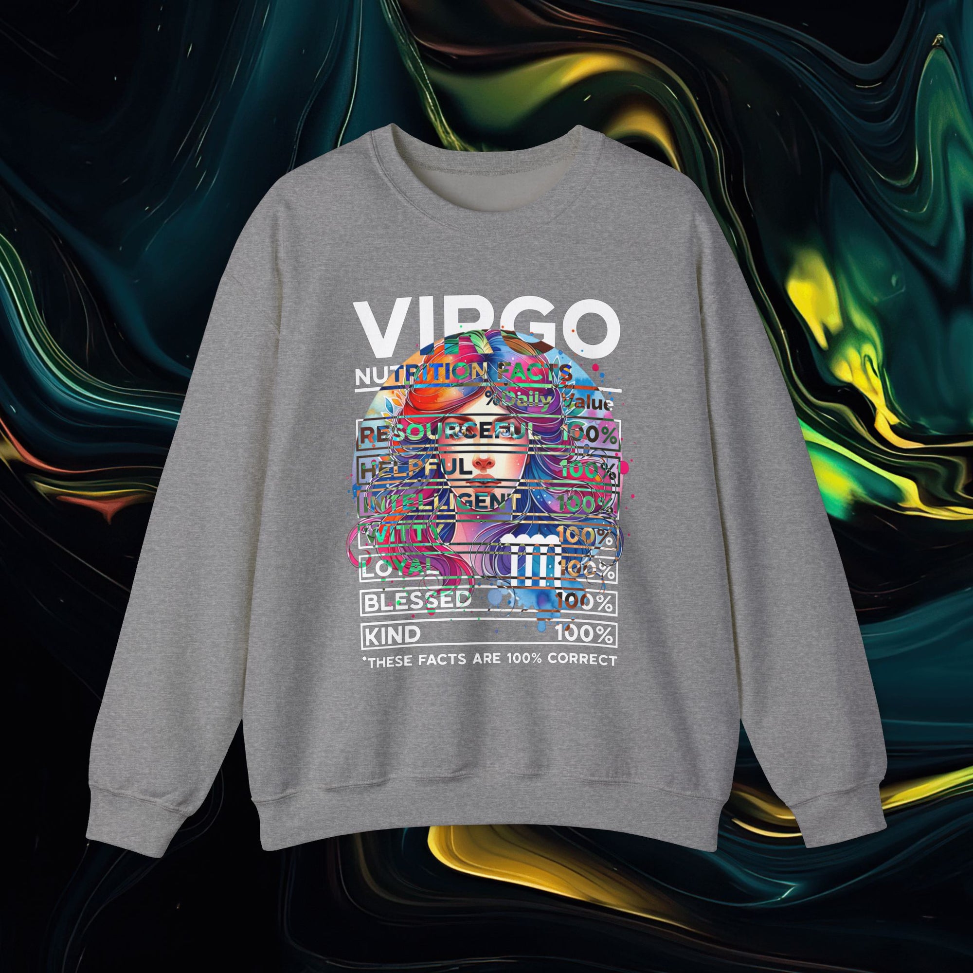 Virgo | Gildan 18000 | Unisex Heavy Blend™ Crewneck Sweatshirt