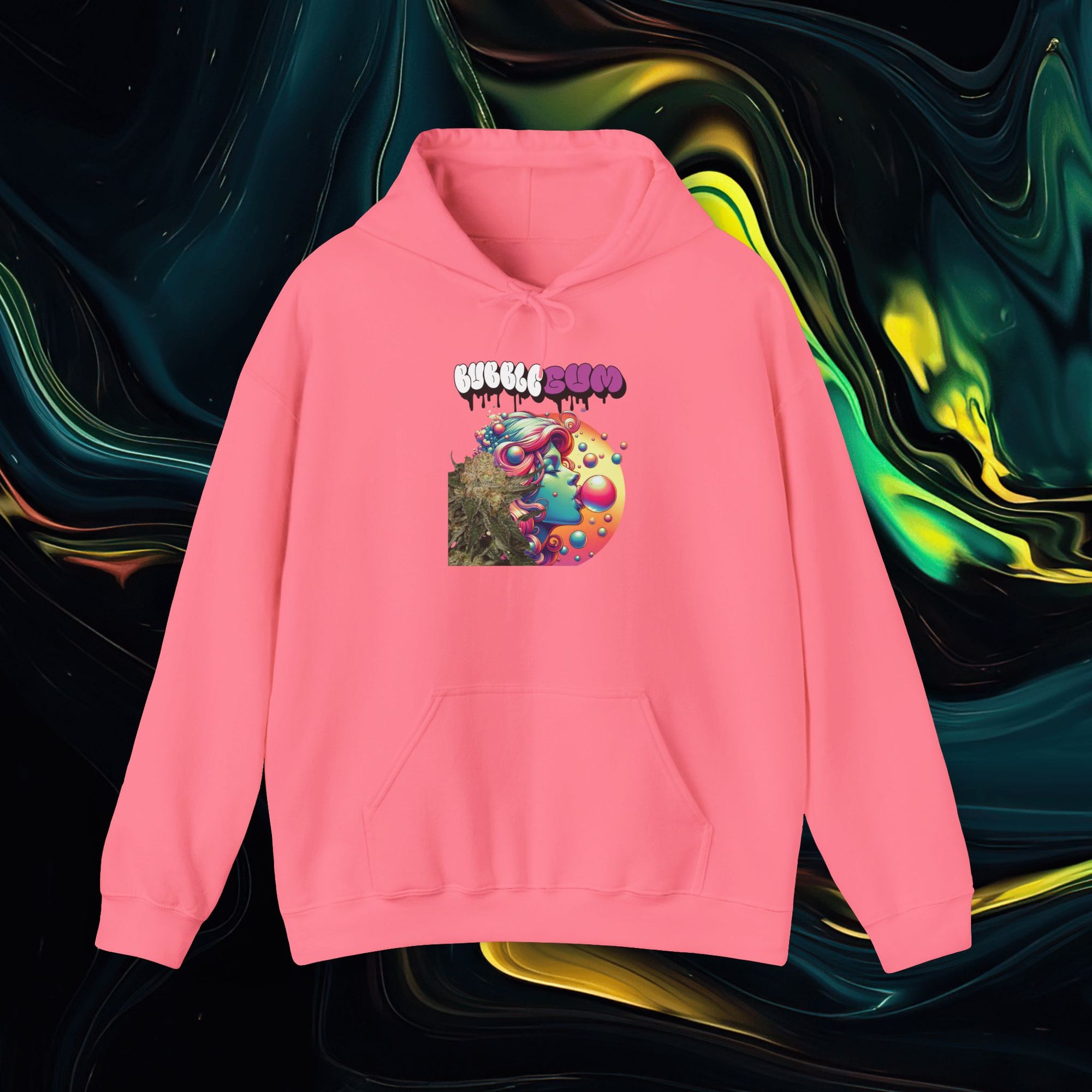 Bubble Gum | Gildan 18500 | Unisex Heavy Blend™ Hooded Sweatshirt