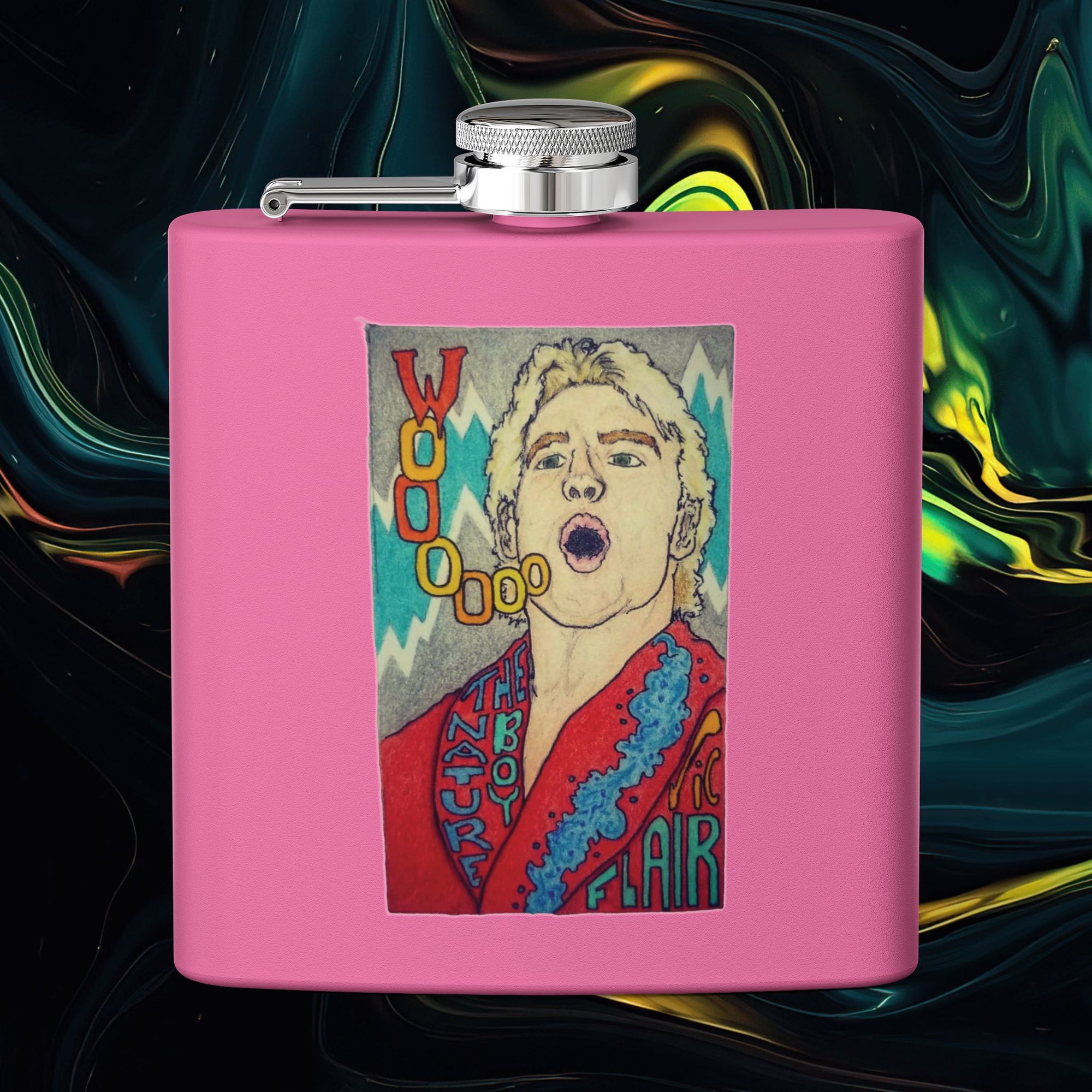 Wooo | Stainless Steel Flask - 6oz Hip Flask for Parties &amp; Celebrations