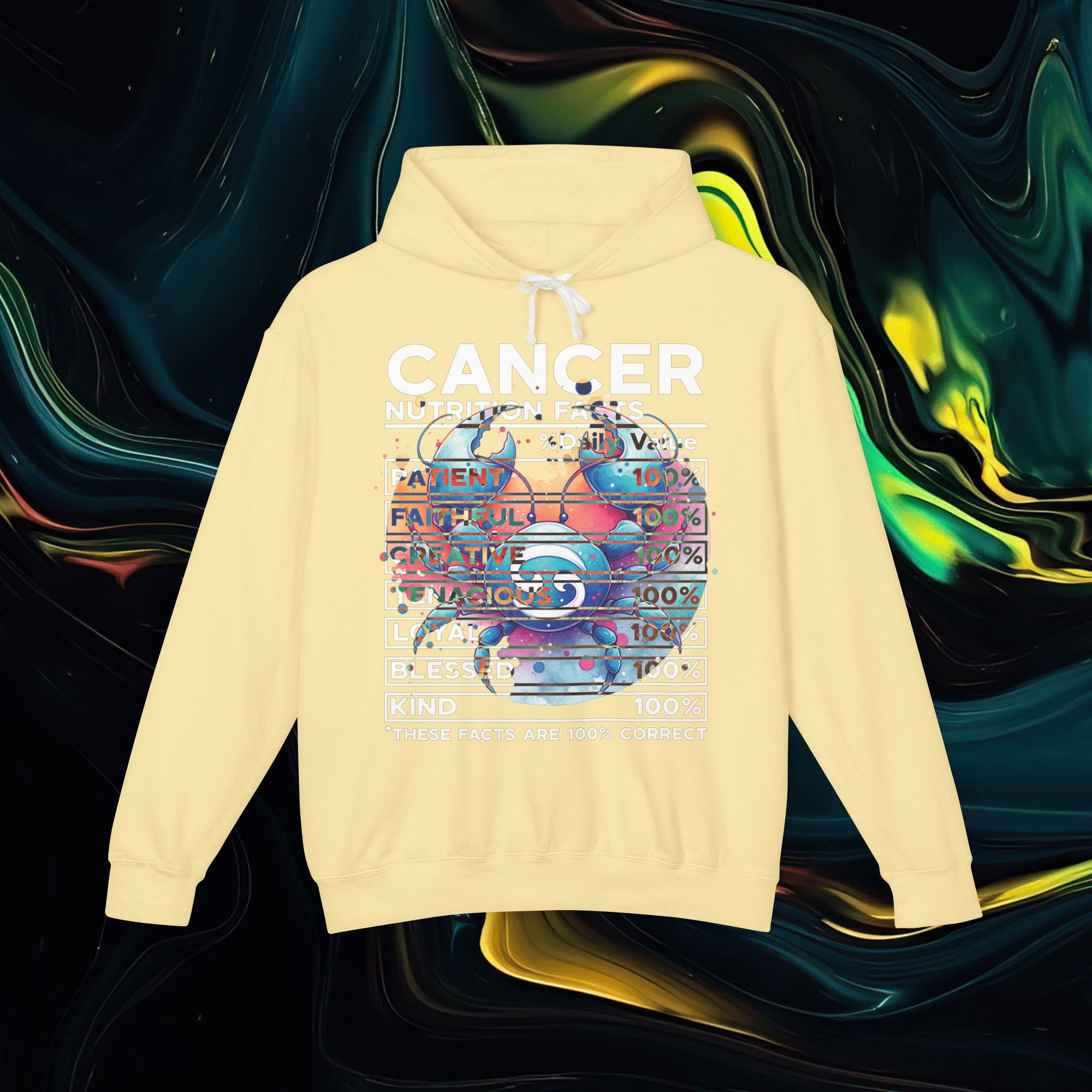 Cancer | Comfort Colors 1467 | Unisex Lightweight Hooded Sweatshirt