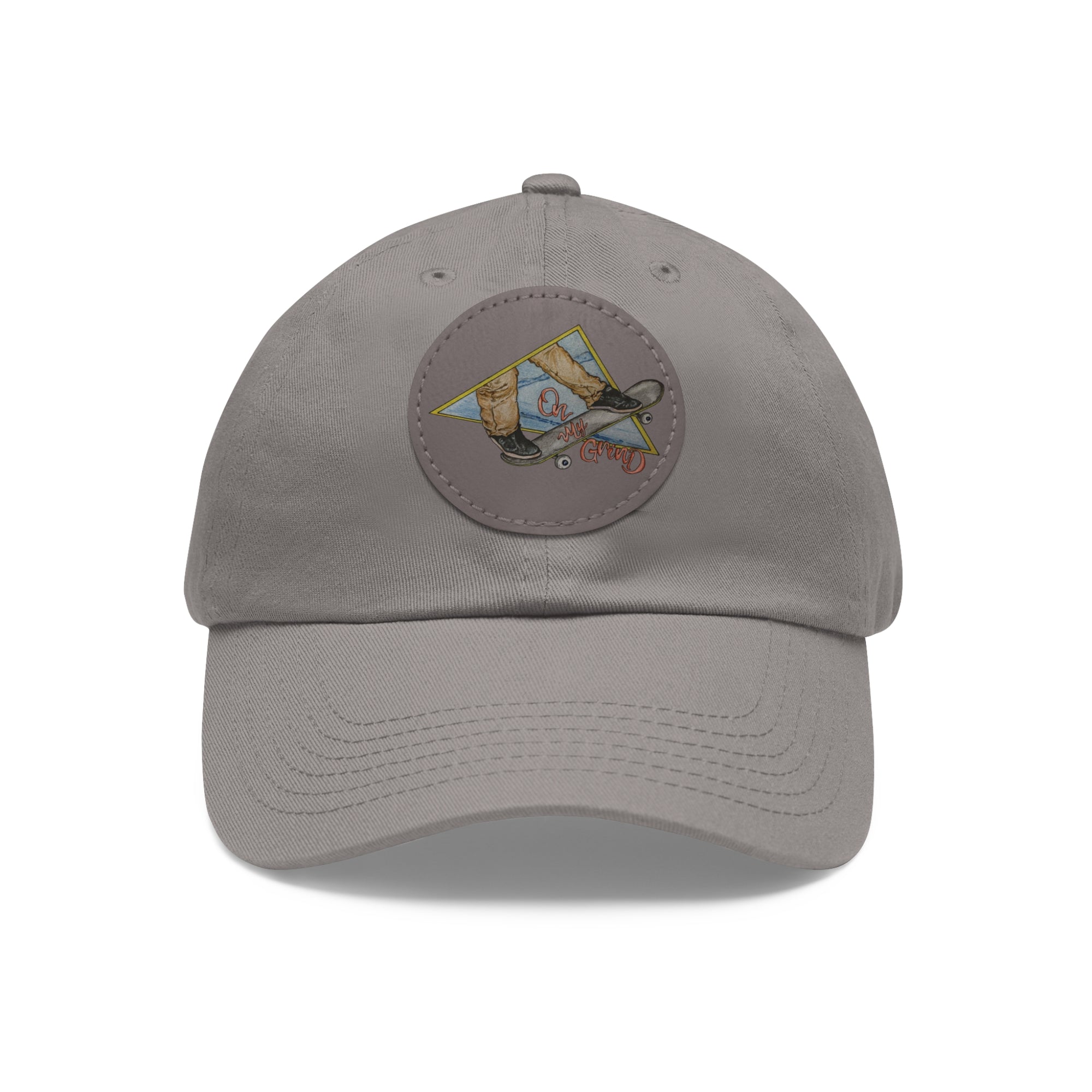 On My Grind | Dad Hat with Leather Patch