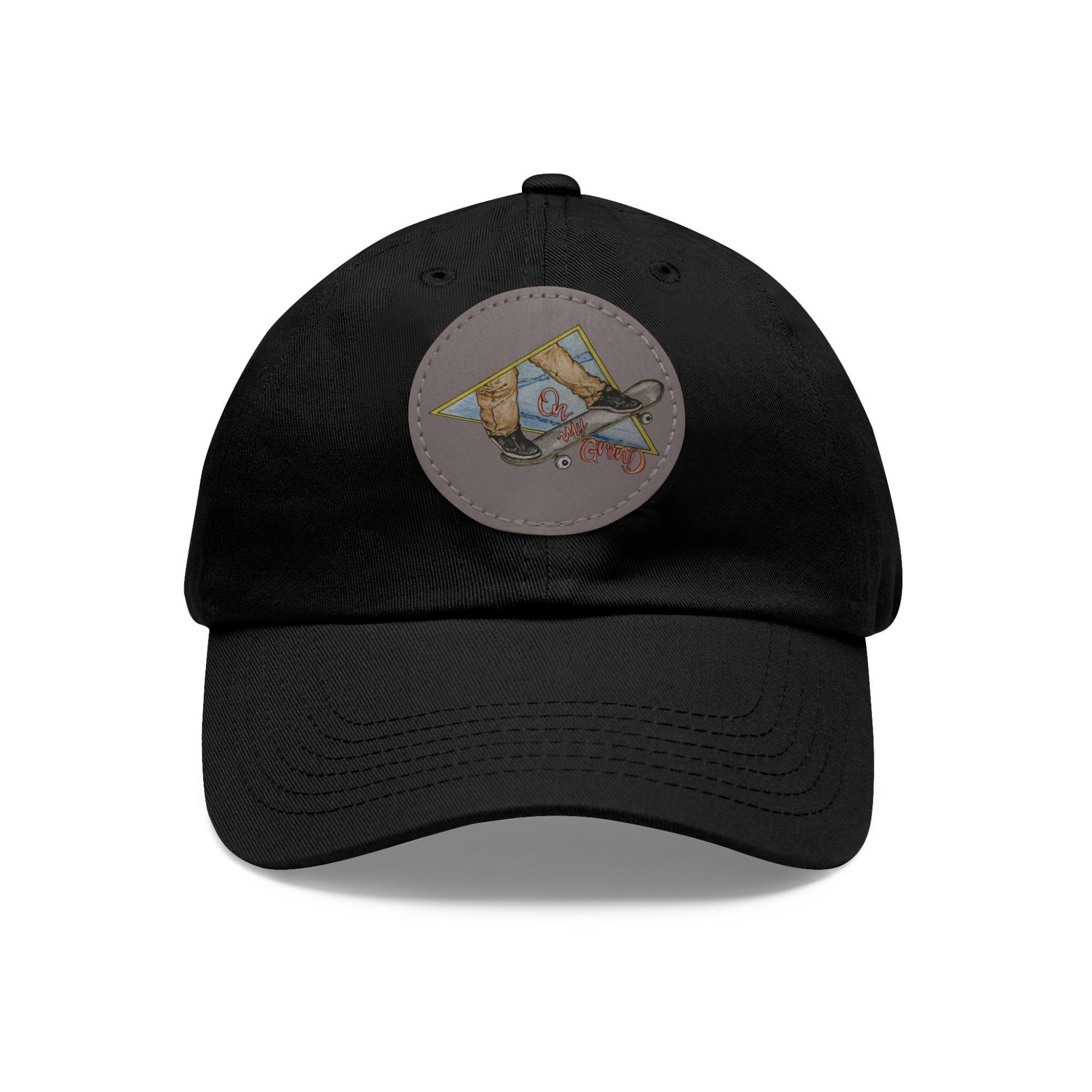 On My Grind | Dad Hat with Leather Patch